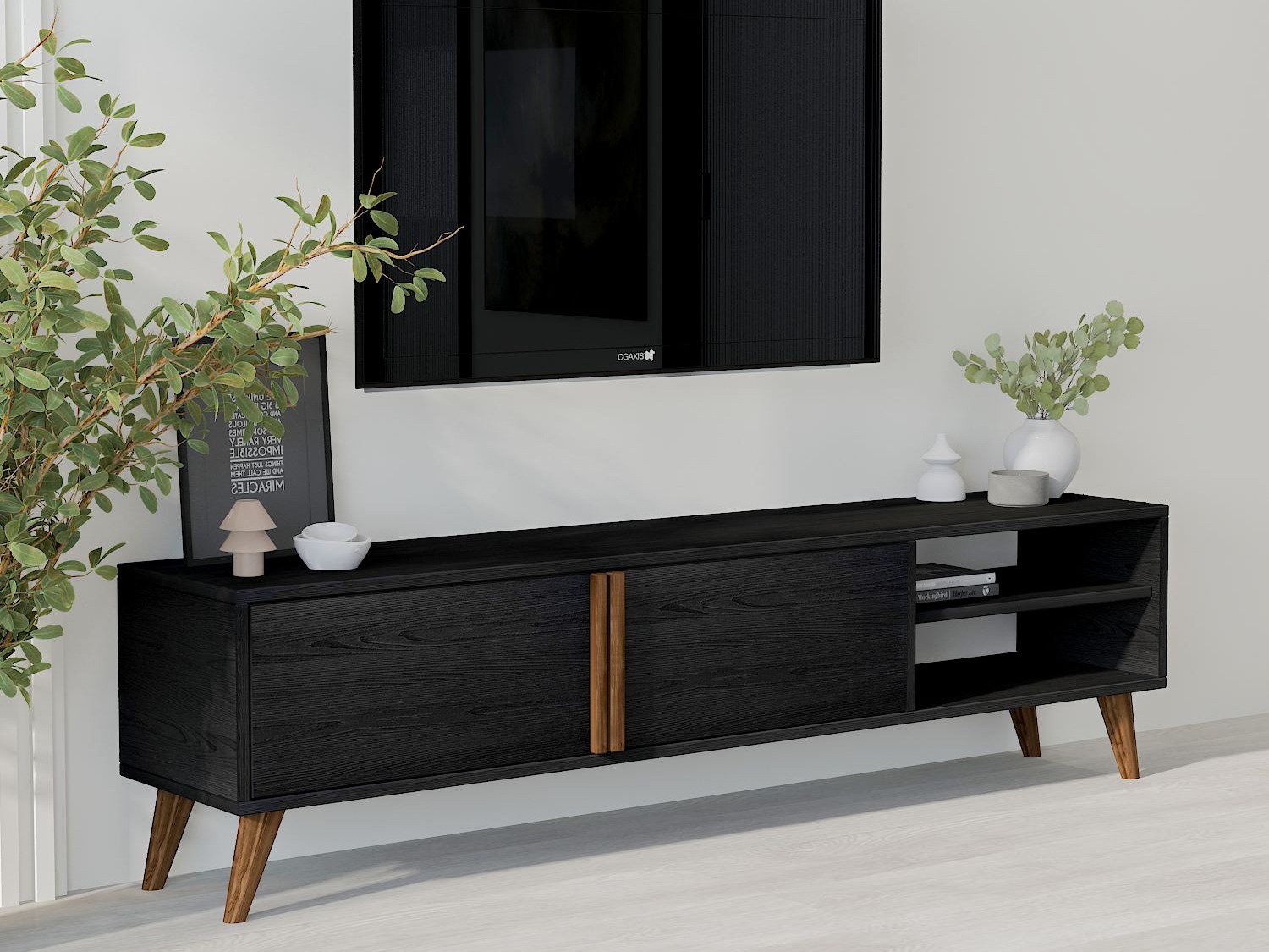 Comodă TV Kailua 2576 (Negru)