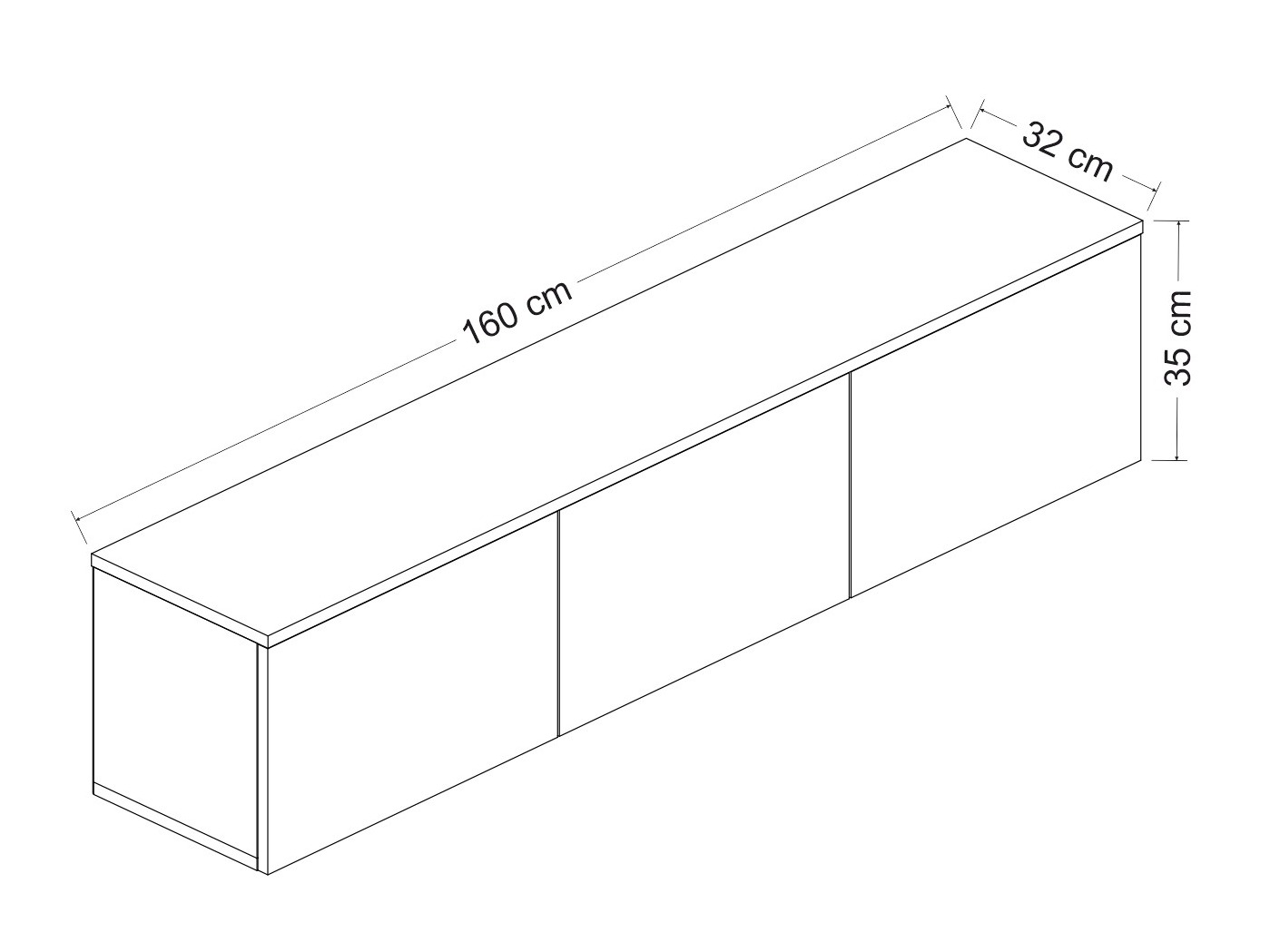 Comodă TV Kailua 408 (Travertin ușor)