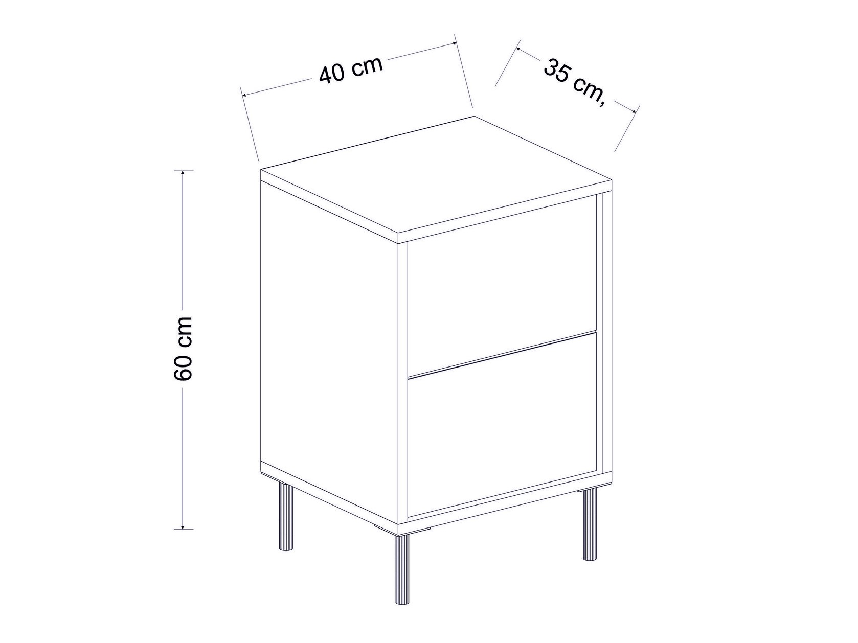 Noptieră Kailua 2575 (Deschis Travertine + Auriu)