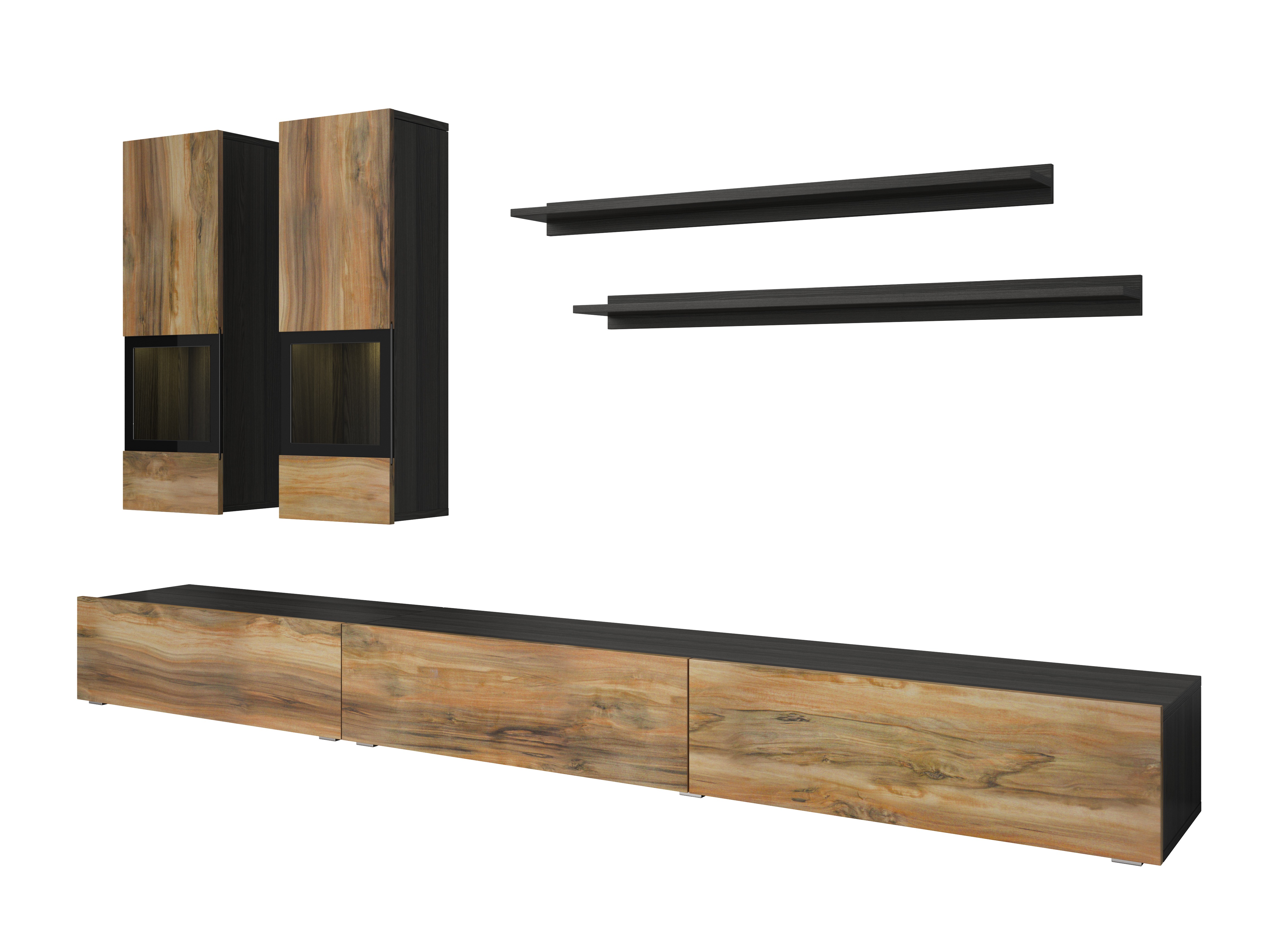 Set de living Serodeu 100 (Nuc + Maro închis)