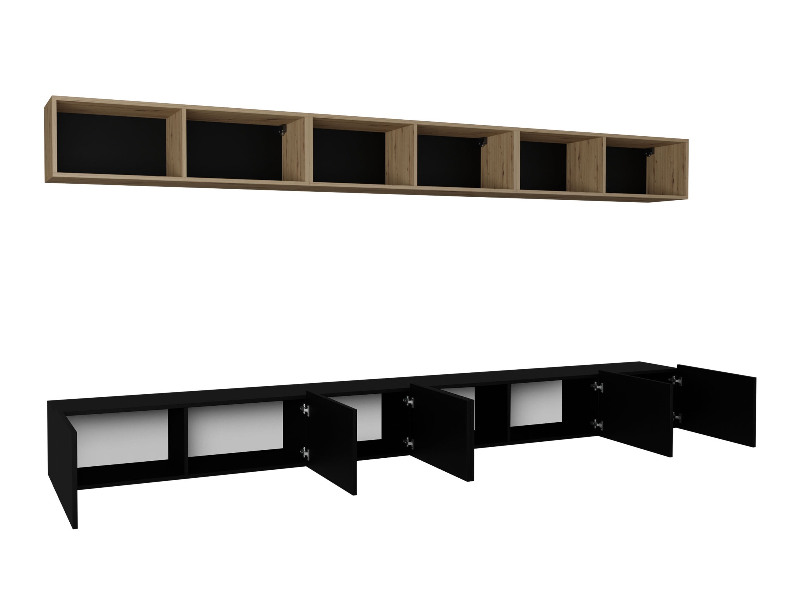 Set de living Remus XXXIII (Cașmir + Stejar artizan)