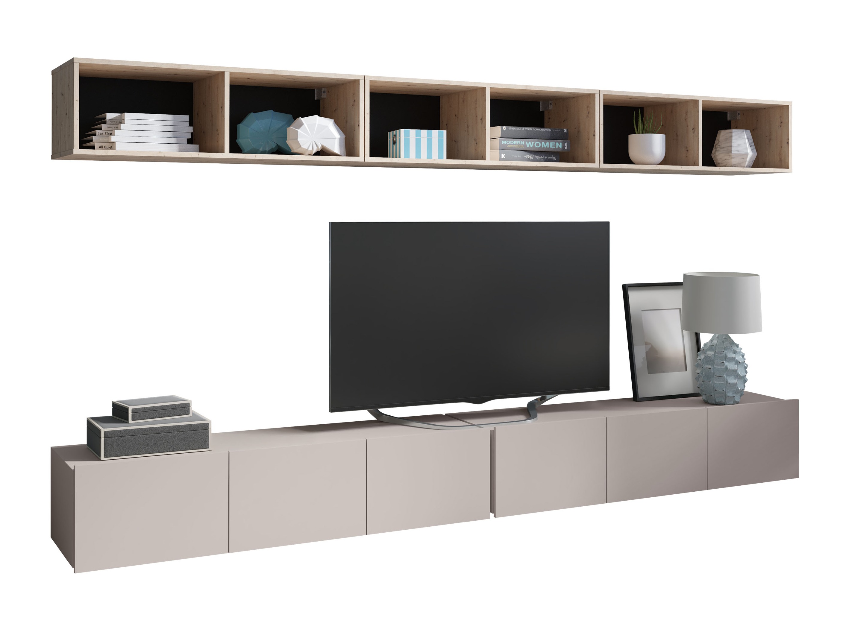 Set de living Tivdalu 153 (Cașmir + Stejar artizan)