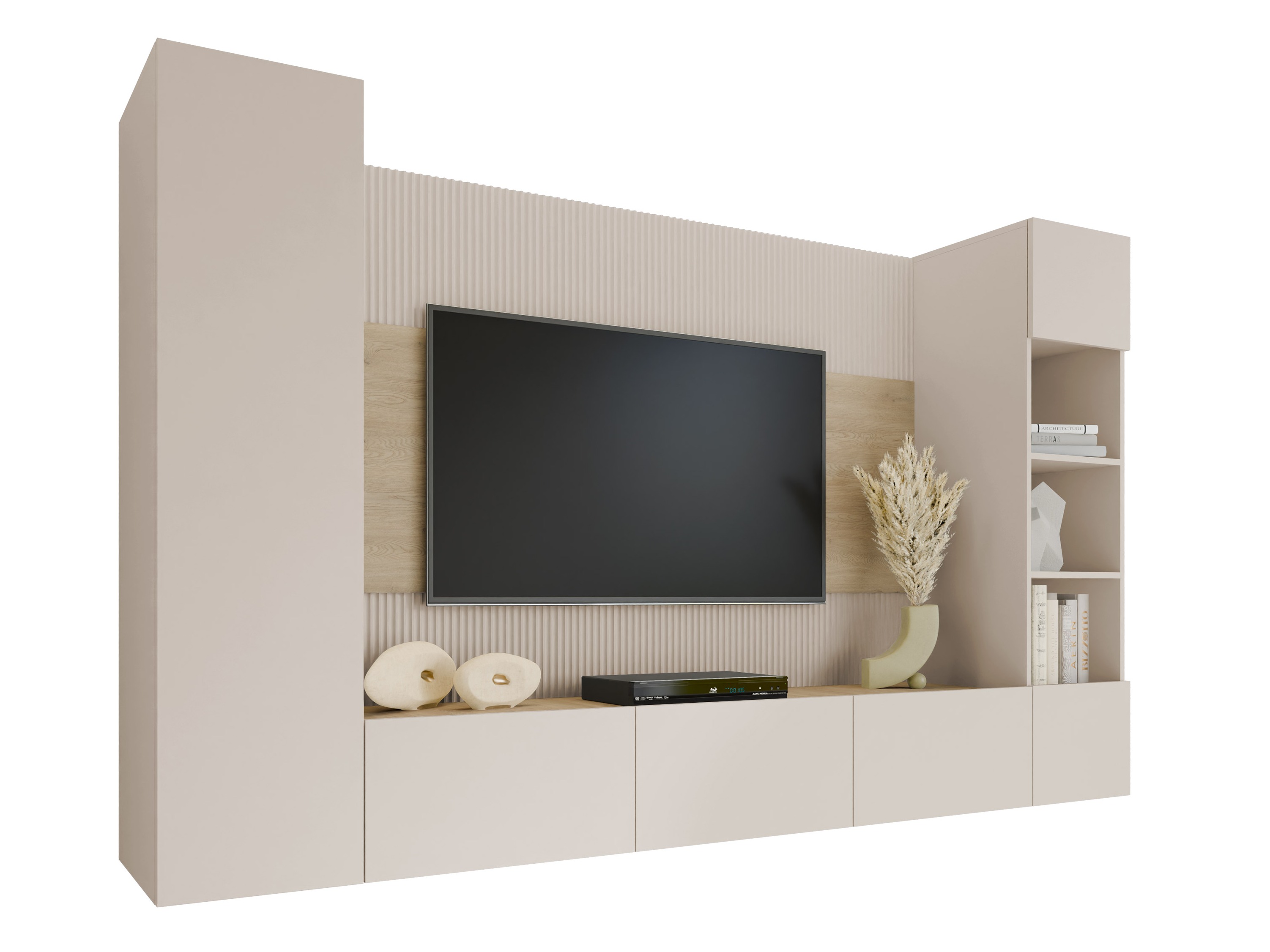 Set de living Comfivo Salix IV (Bej + Stejar Cremona)