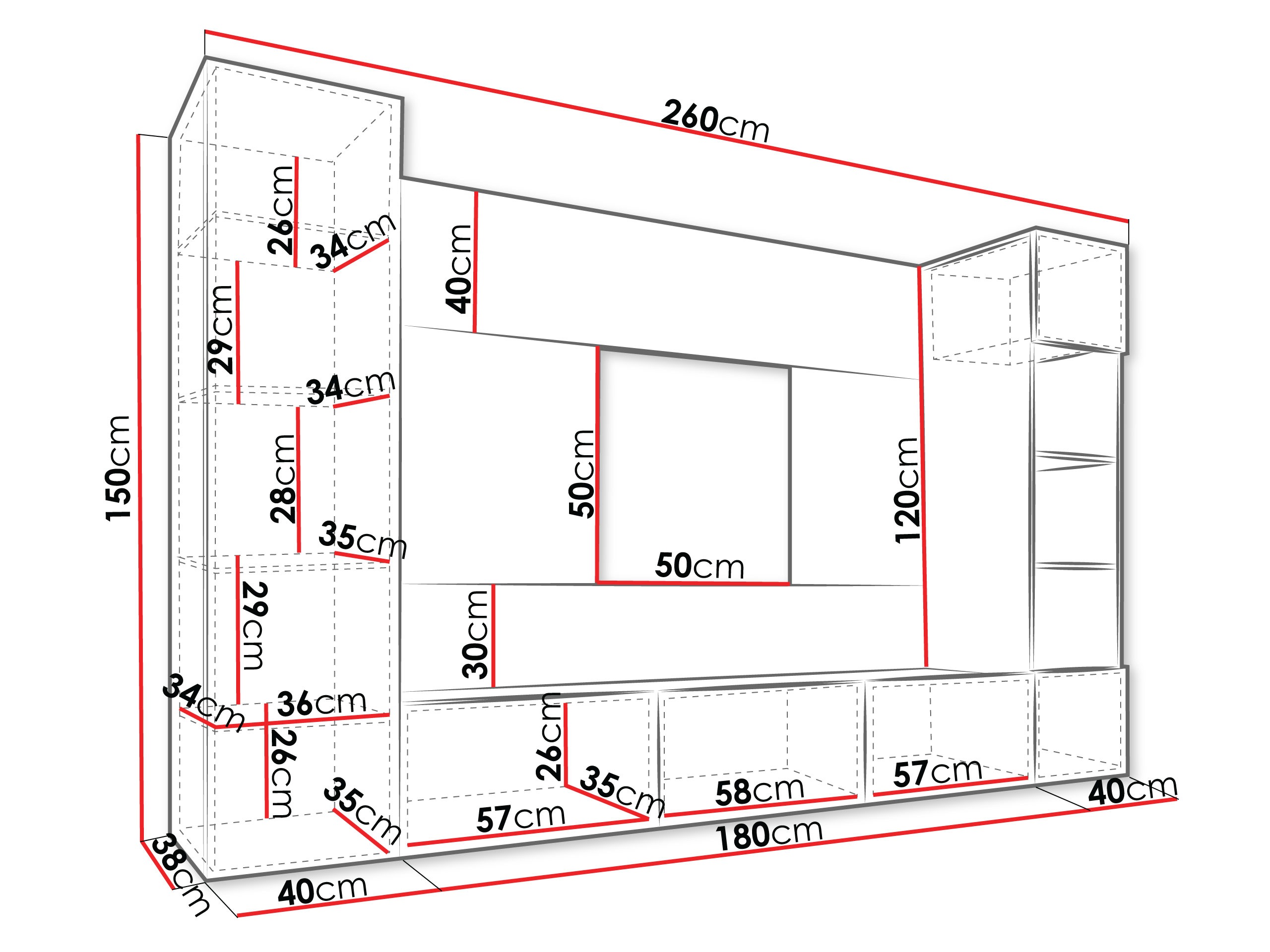 Set de living Comfivo Salix IV (Bej + Stejar Cremona)