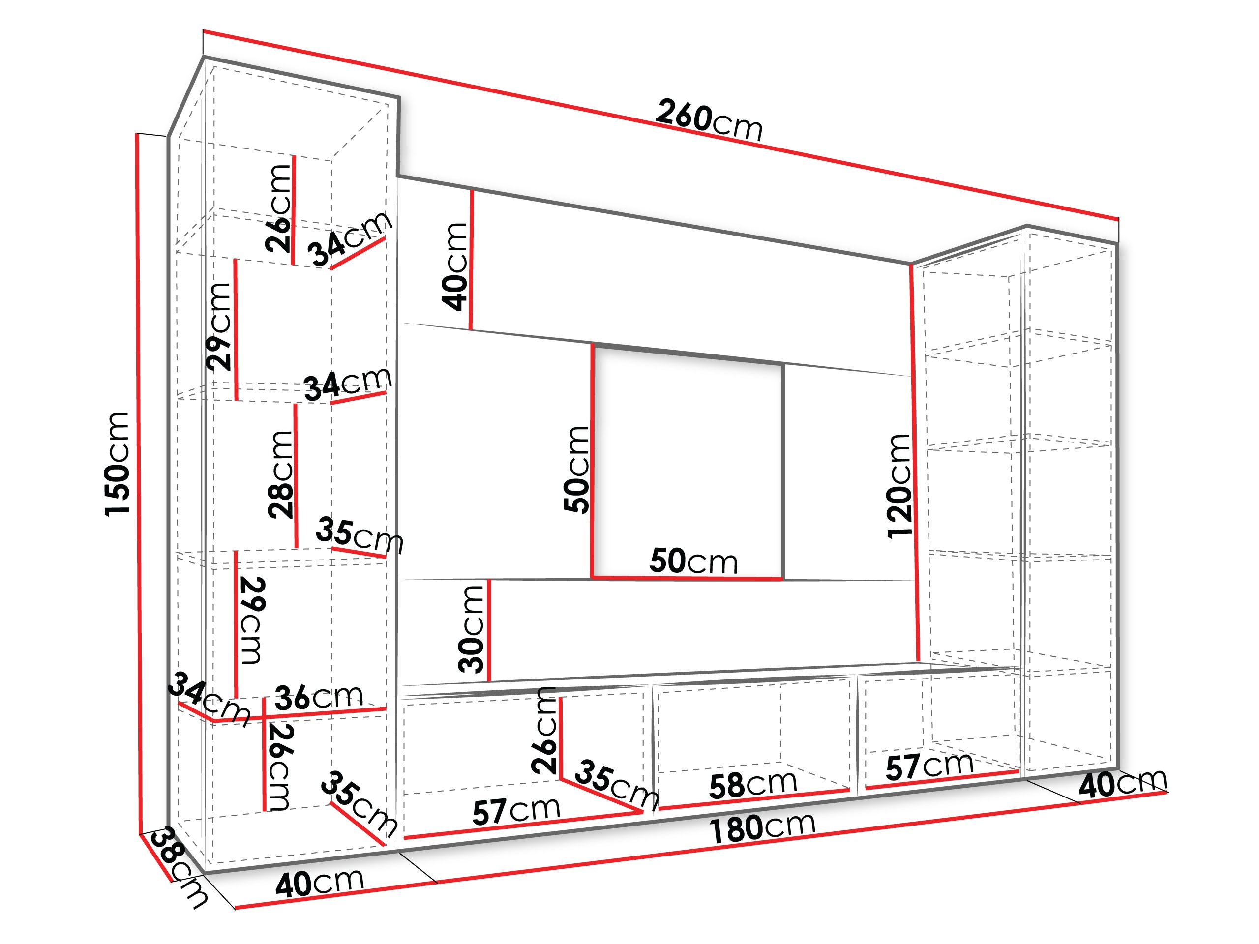 Set de living Comfivo Salix V (Alb + Marmură albă)