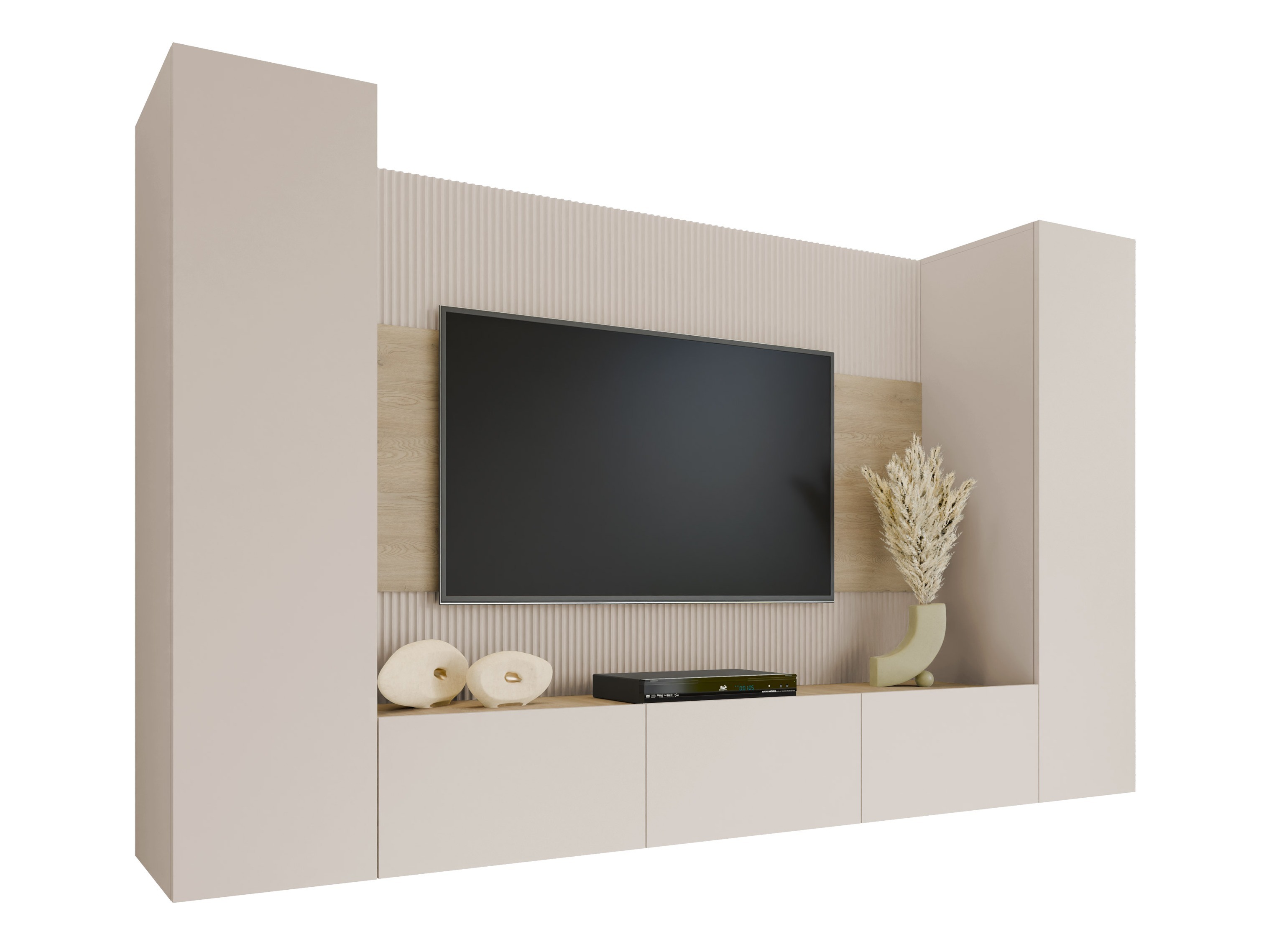 Set de living Comfivo Salix V (Bej + Stejar)