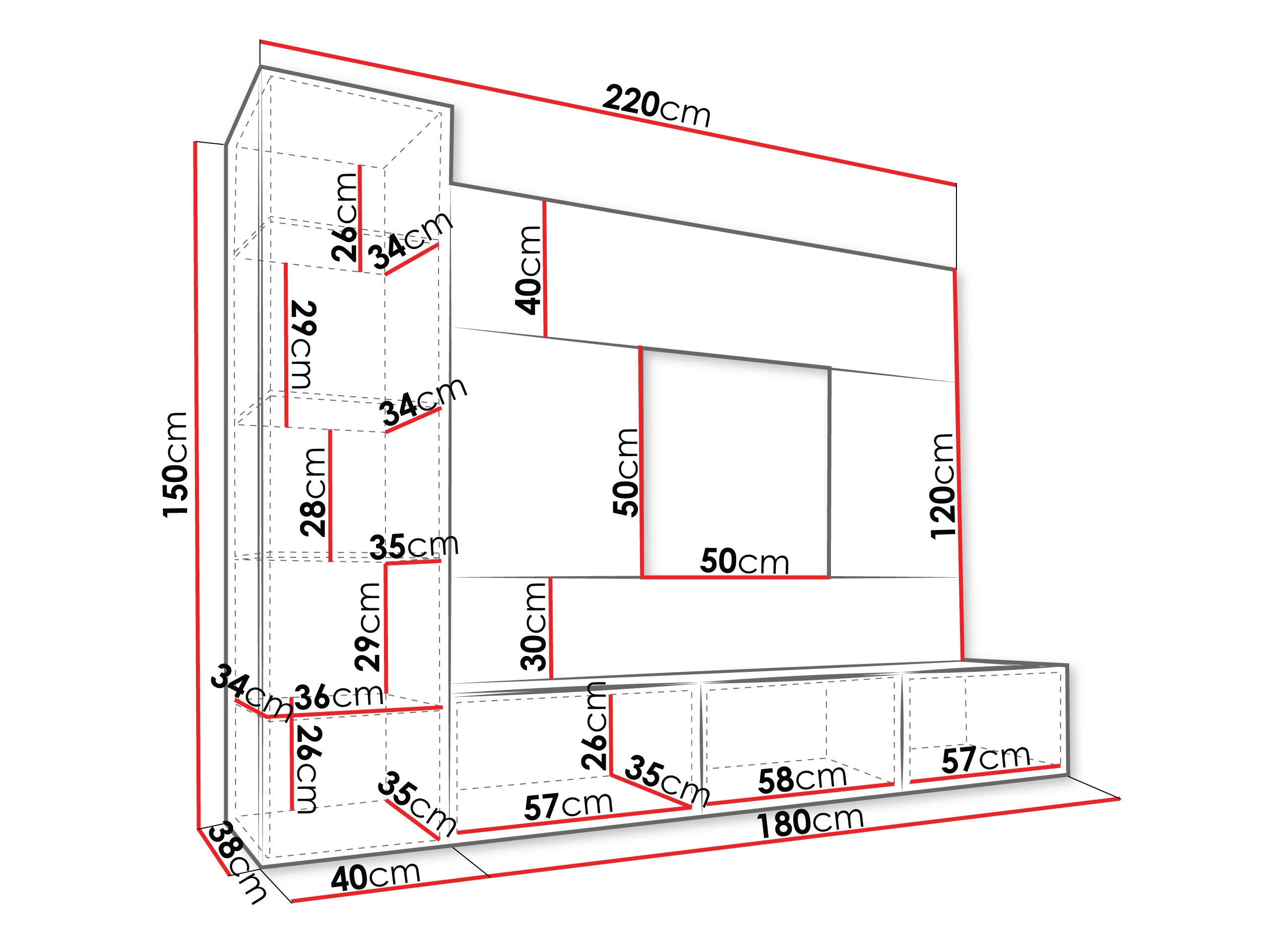 Set de living Comfivo Salix VI (Bej + Stejar Cremona)