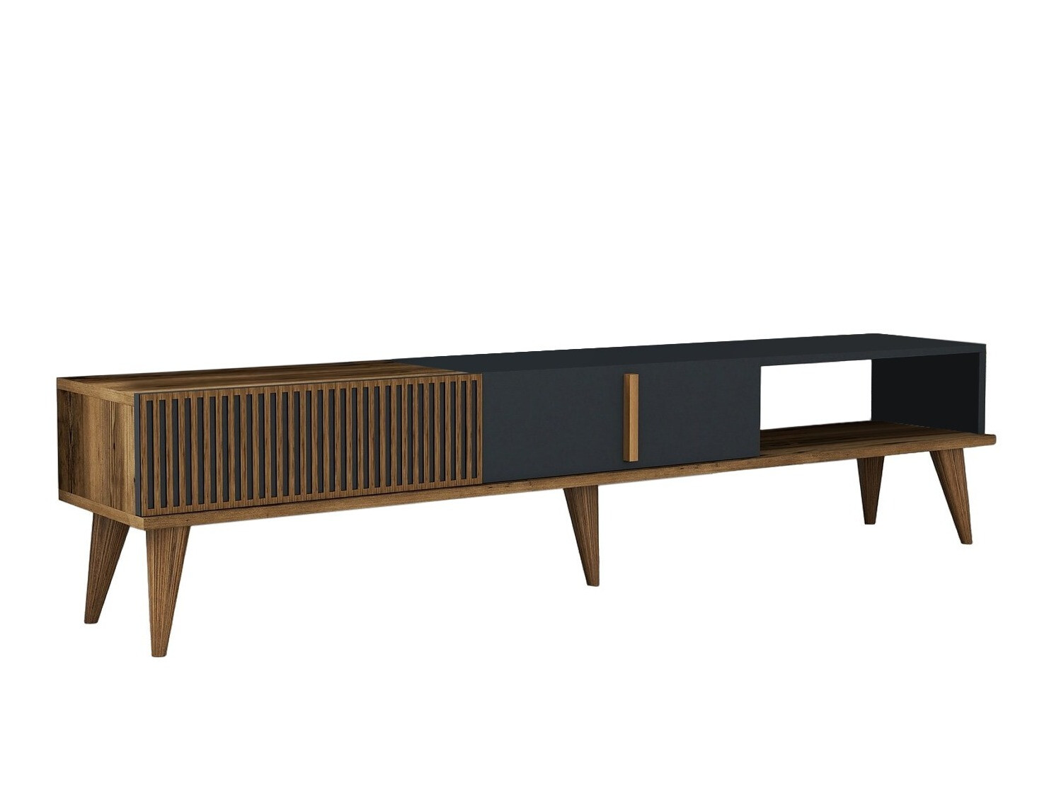 Comodă TV Mavbene 102 (Nuc + Antracit)