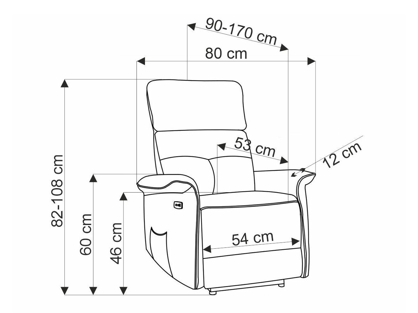 Fotoliu recliner Houston 1979 (Bej)