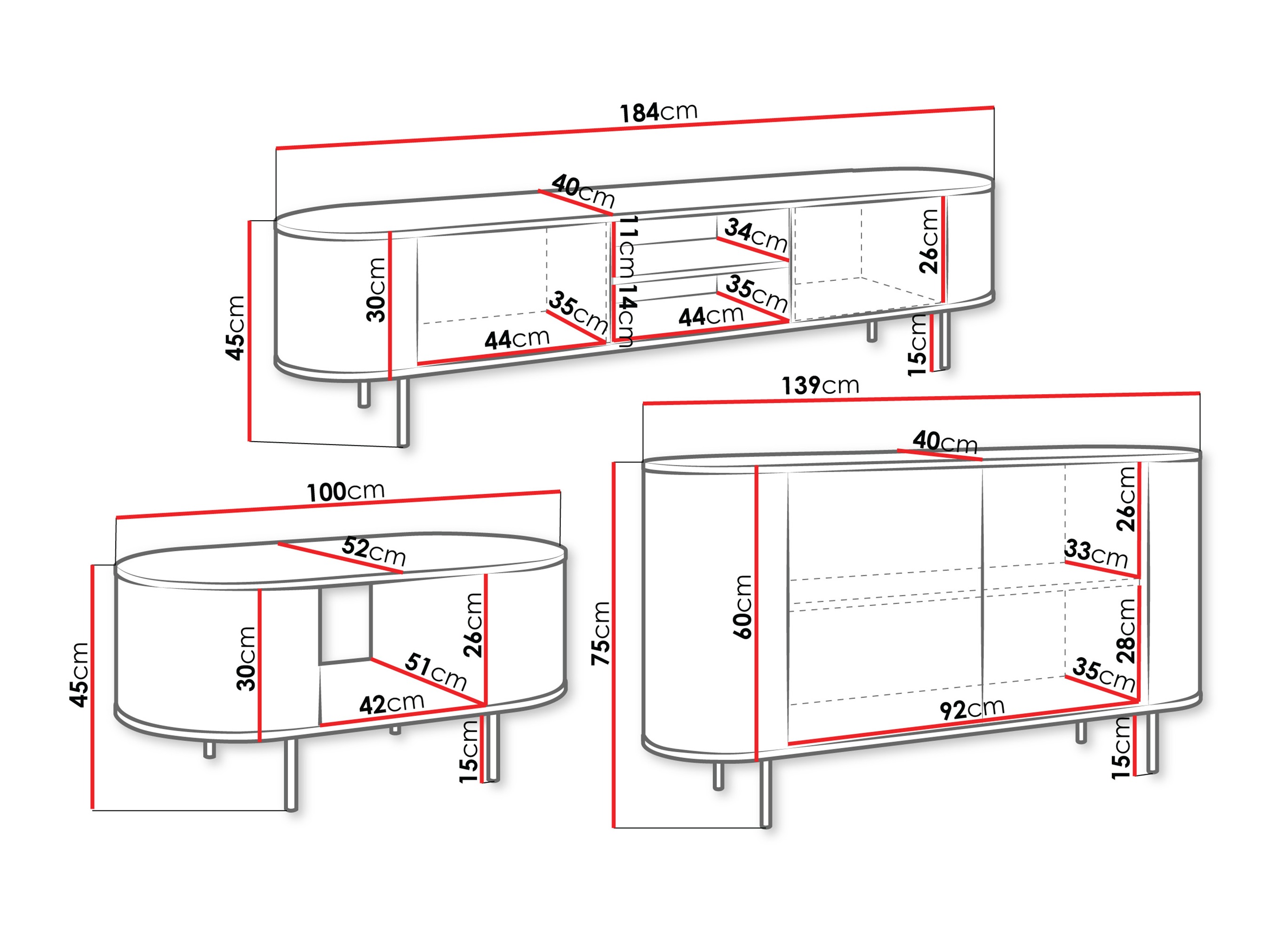 Set camera de zi Comfivo Livtena 105 (Marmură albă + Auriu)