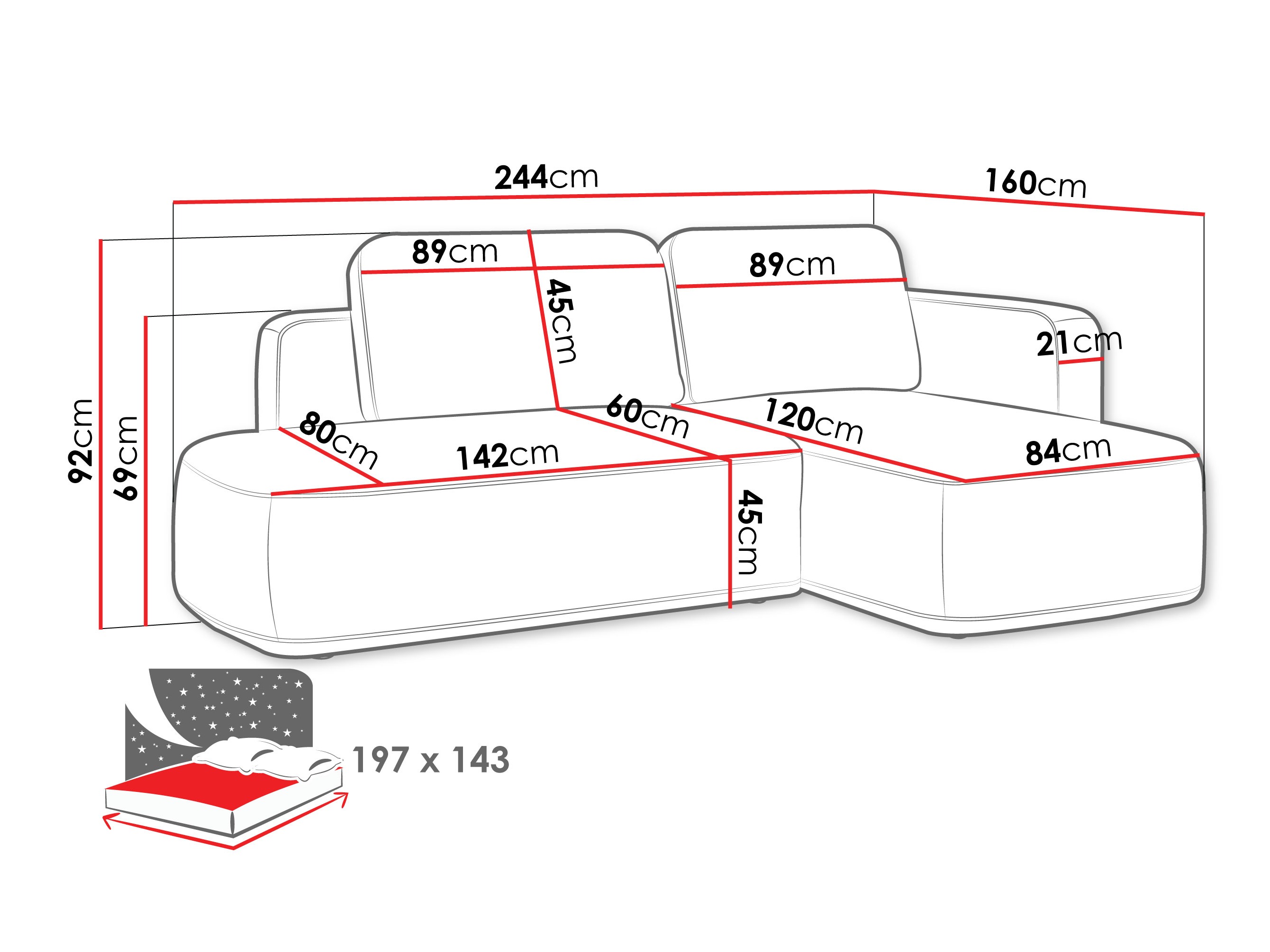 Colțar ComfiDream Celena (Perfect Harmony 02)