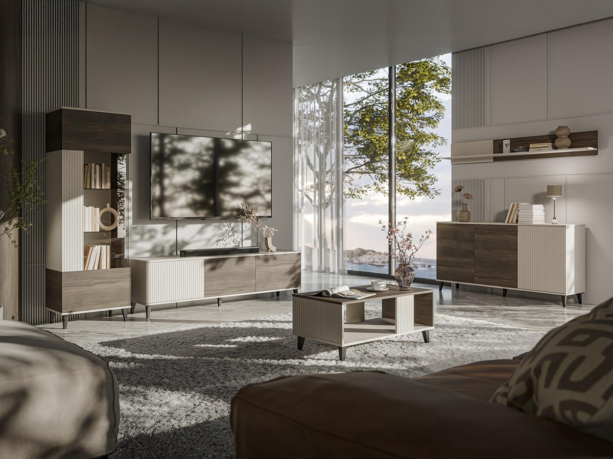 Set de living Luelia 107 (Nuc + Cașmir)