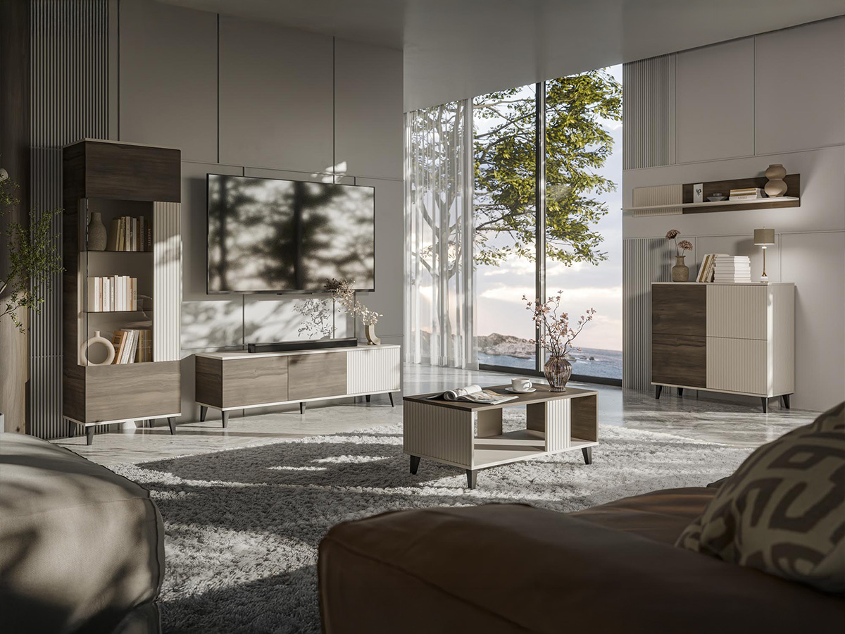 Set de living Luelia 108 (Nuc + Cașmir)