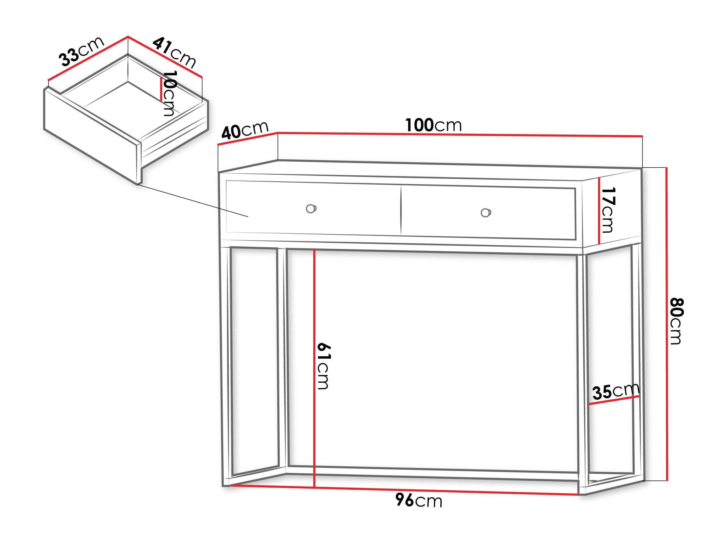 Consolă Comfivo Modestia (Cașmir)