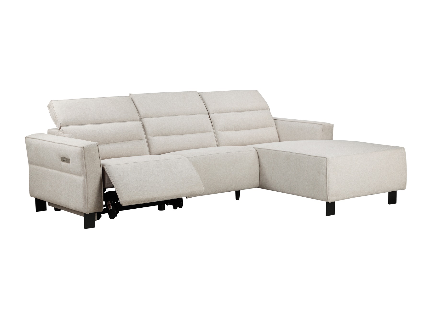 Colțar cu recliner Denton 1486 (Crem)