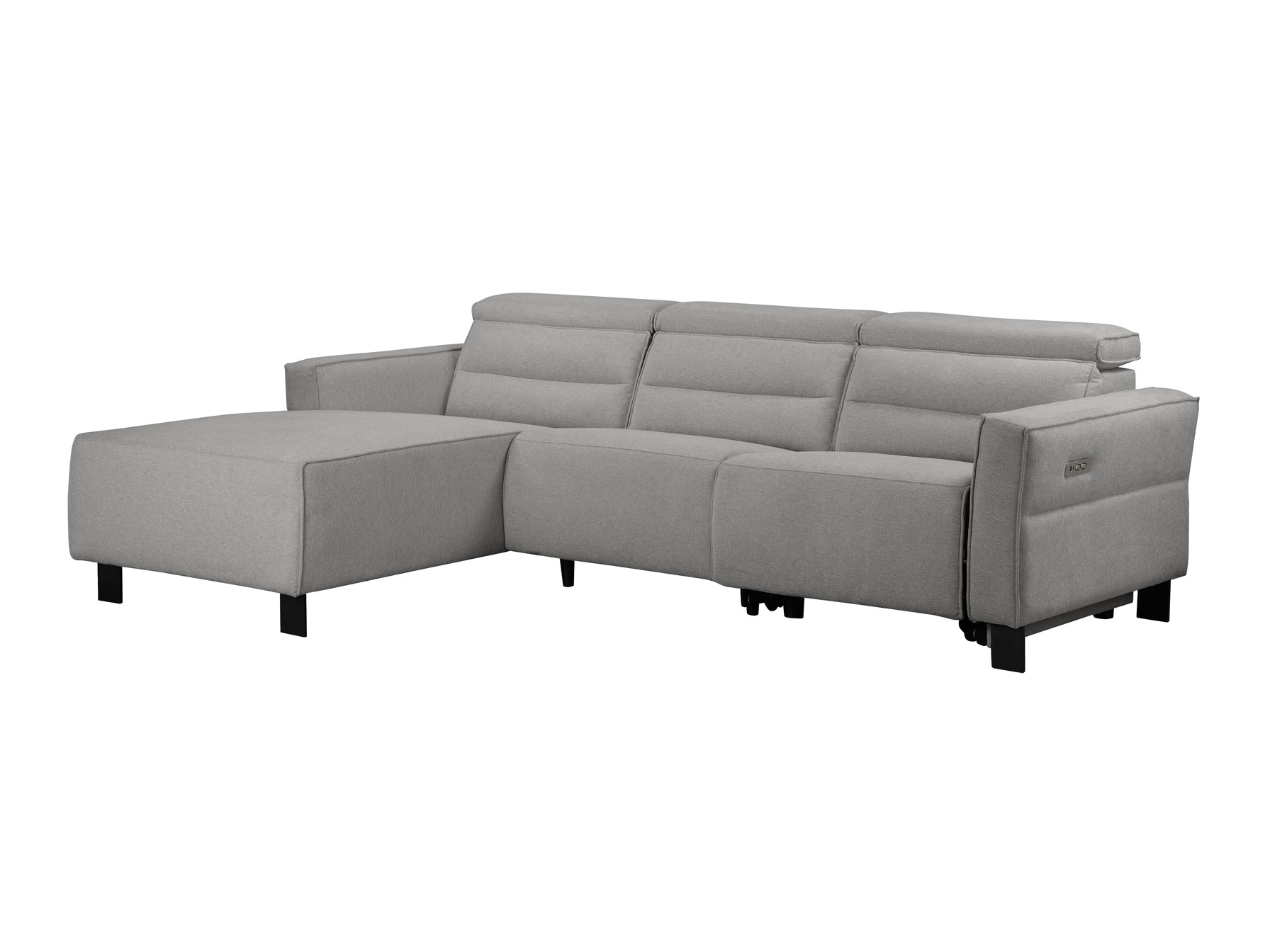 Colțar cu recliner Denton 1486 (Gri deschis)