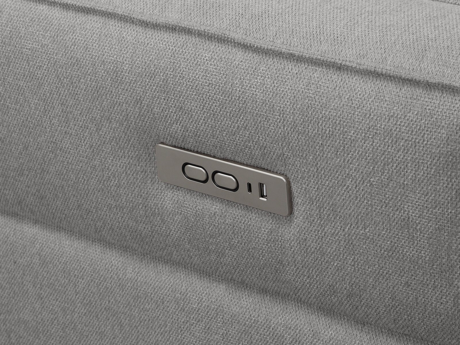 Colțar cu recliner Denton 1486 (Gri deschis)
