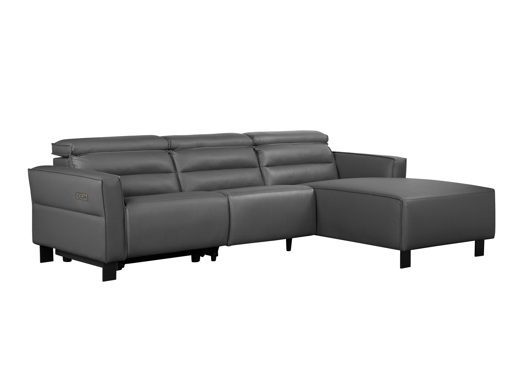 Colțar cu recliner Denton 1486 (Gri)