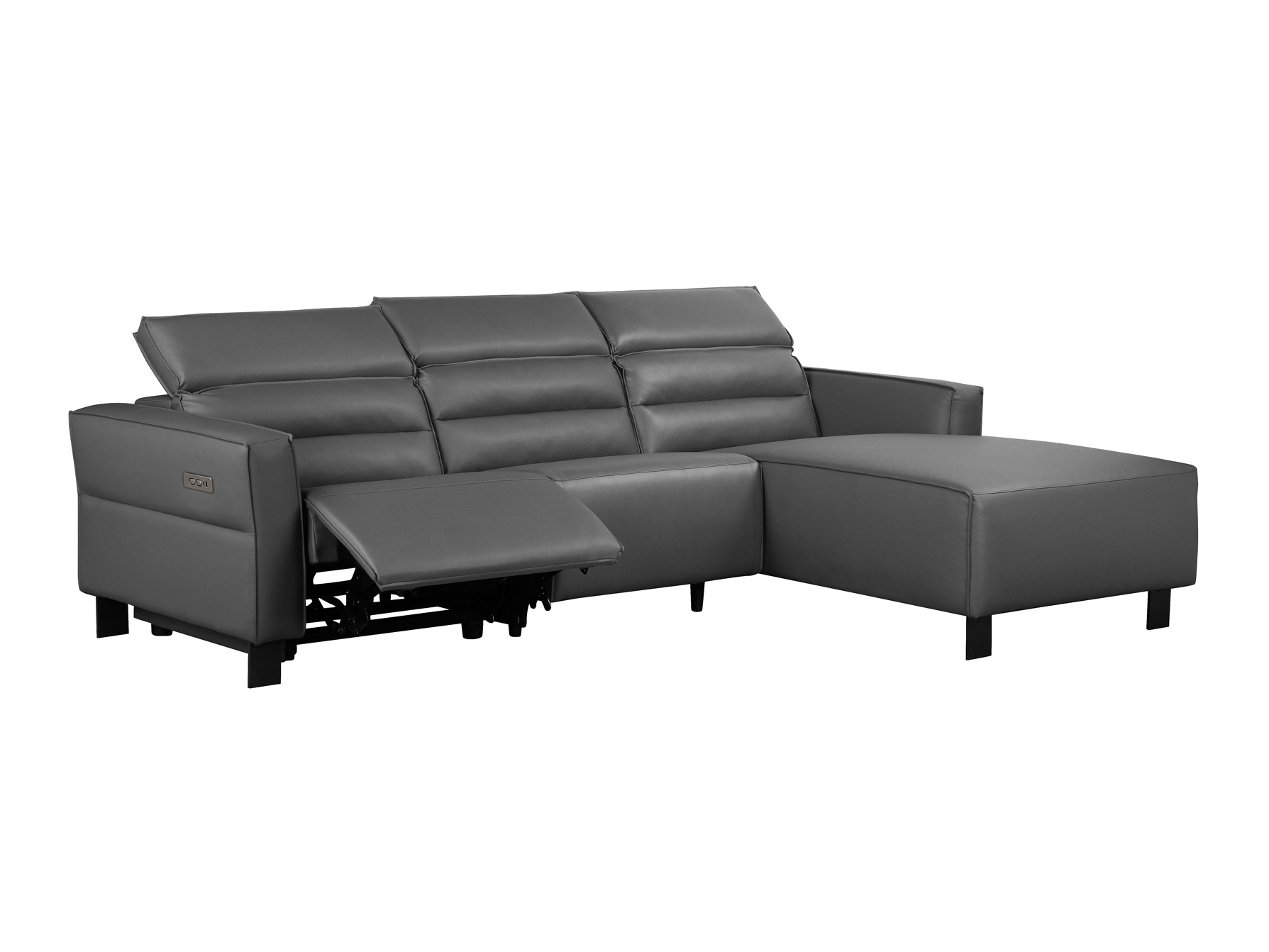 Colțar cu recliner Denton 1486 (Gri)