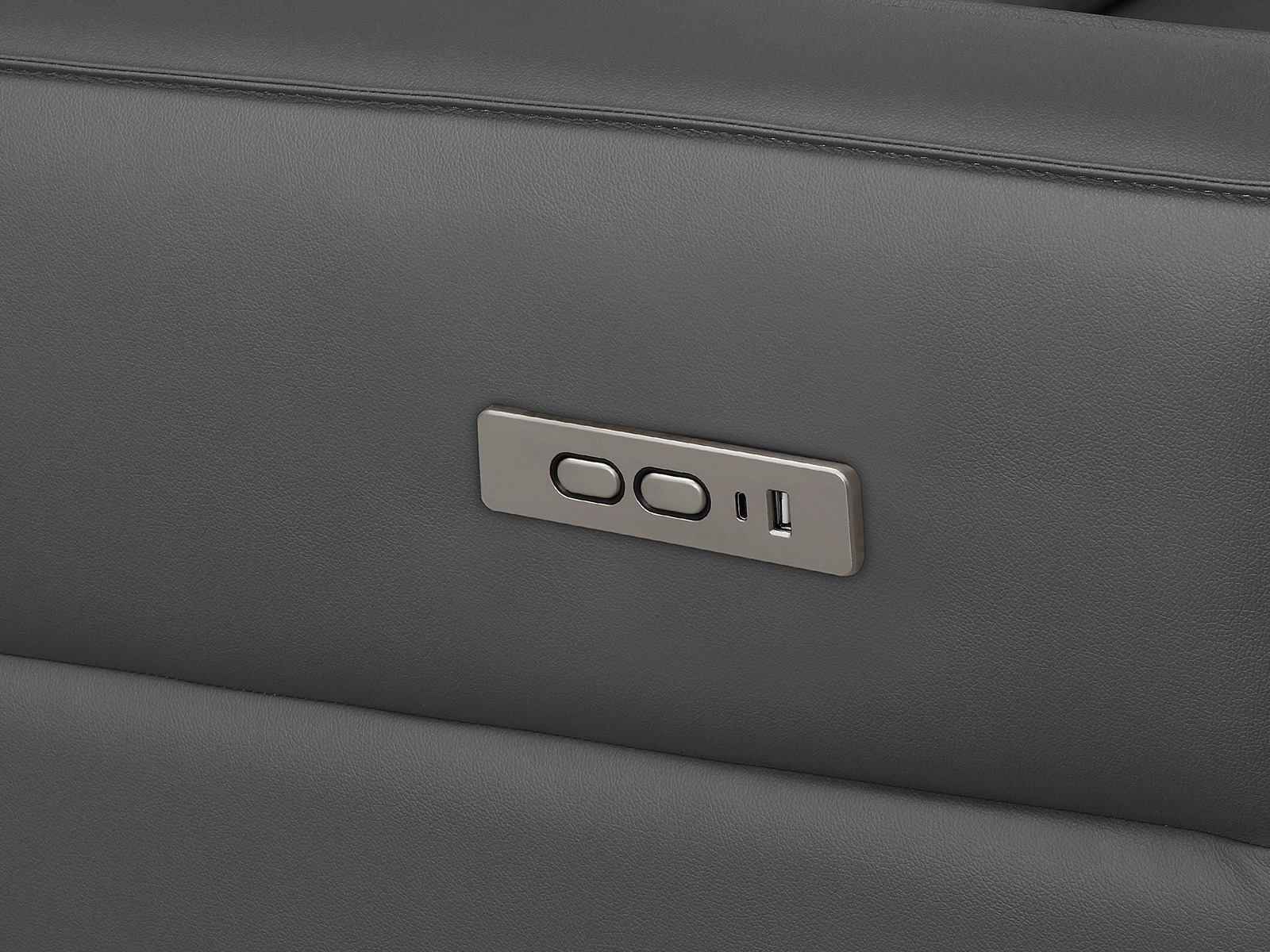 Colțar cu recliner Denton 1486 (Gri)