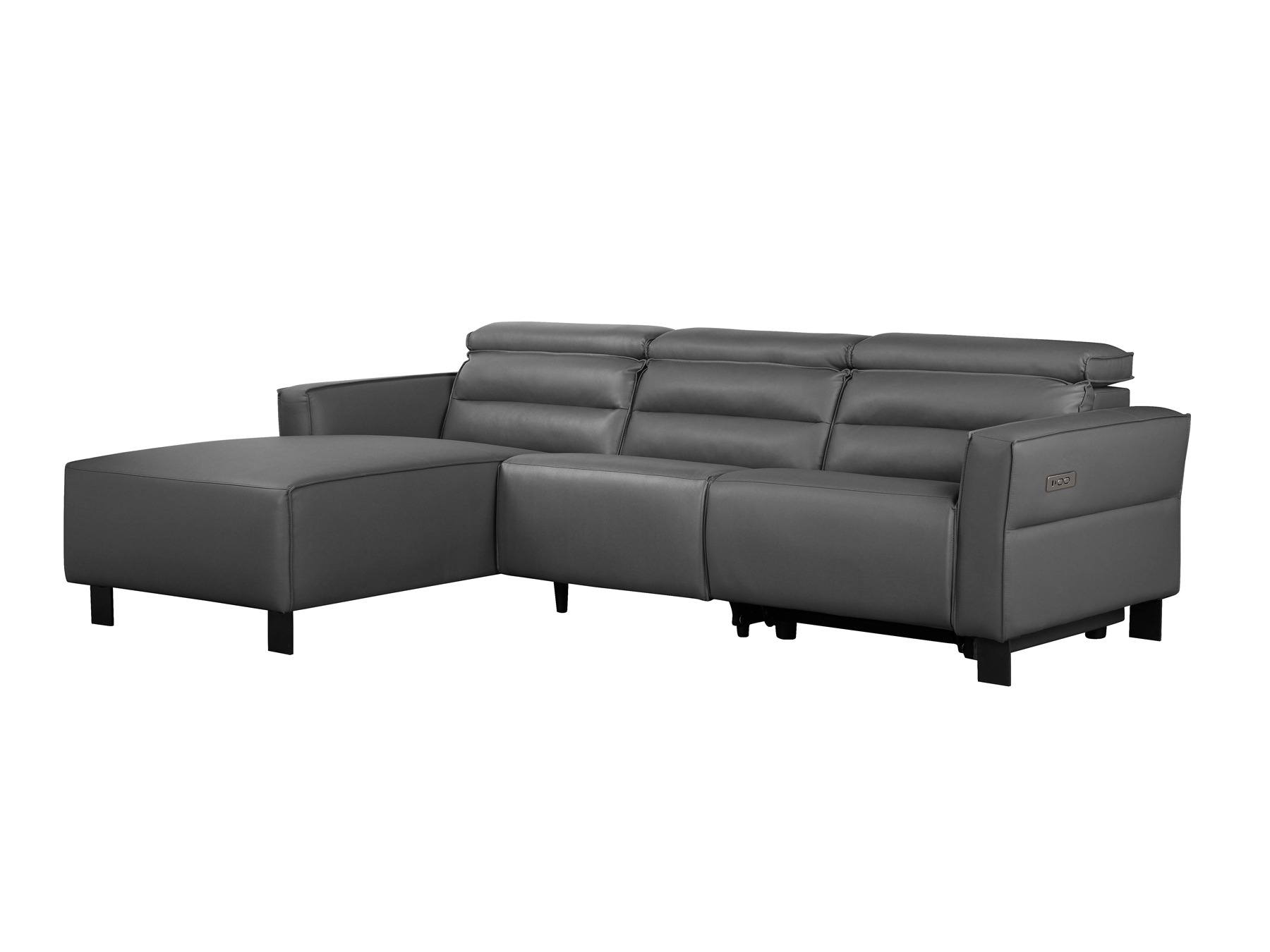 Colțar cu recliner Denton 1486 (Gri)