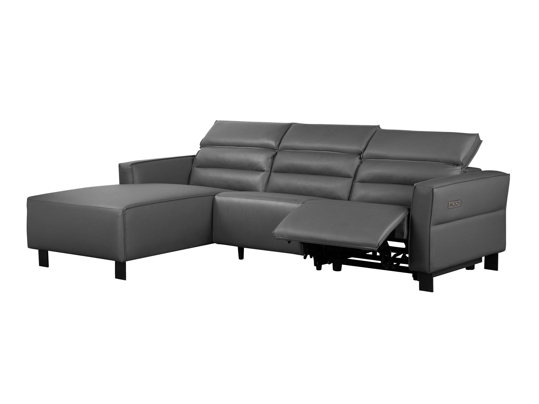 Colțar cu recliner Denton 1486 (Gri)