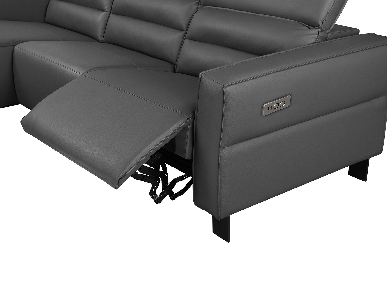 Colțar cu recliner Denton 1486 (Gri)