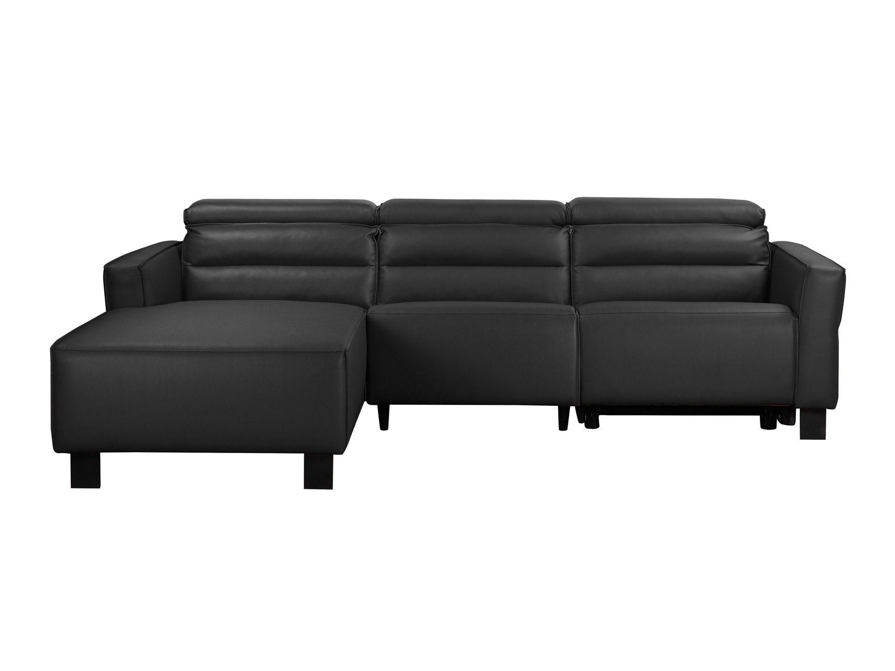 Colțar cu recliner Denton 1486 (Negru)