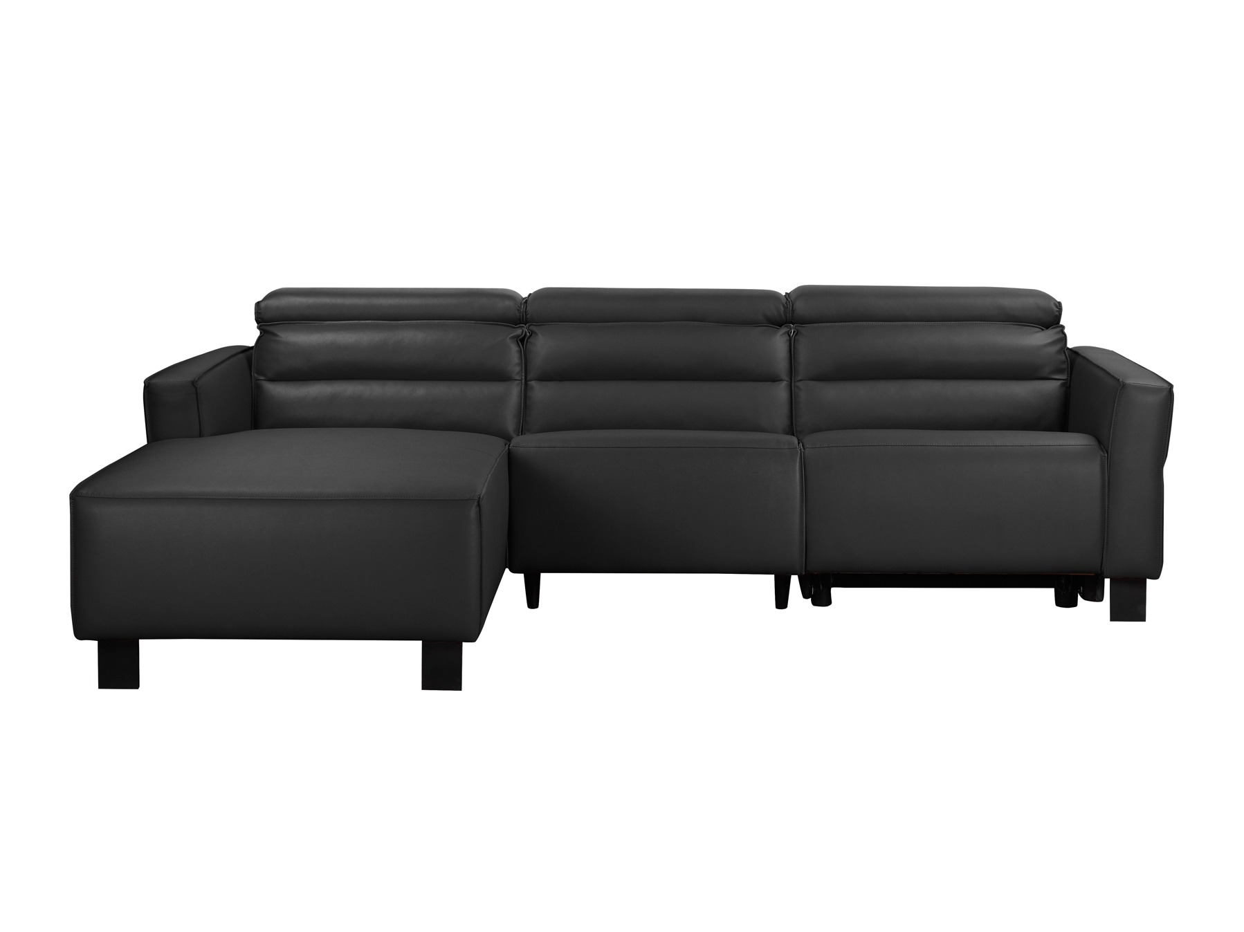 Colțar cu recliner Denton 1486 (Negru)