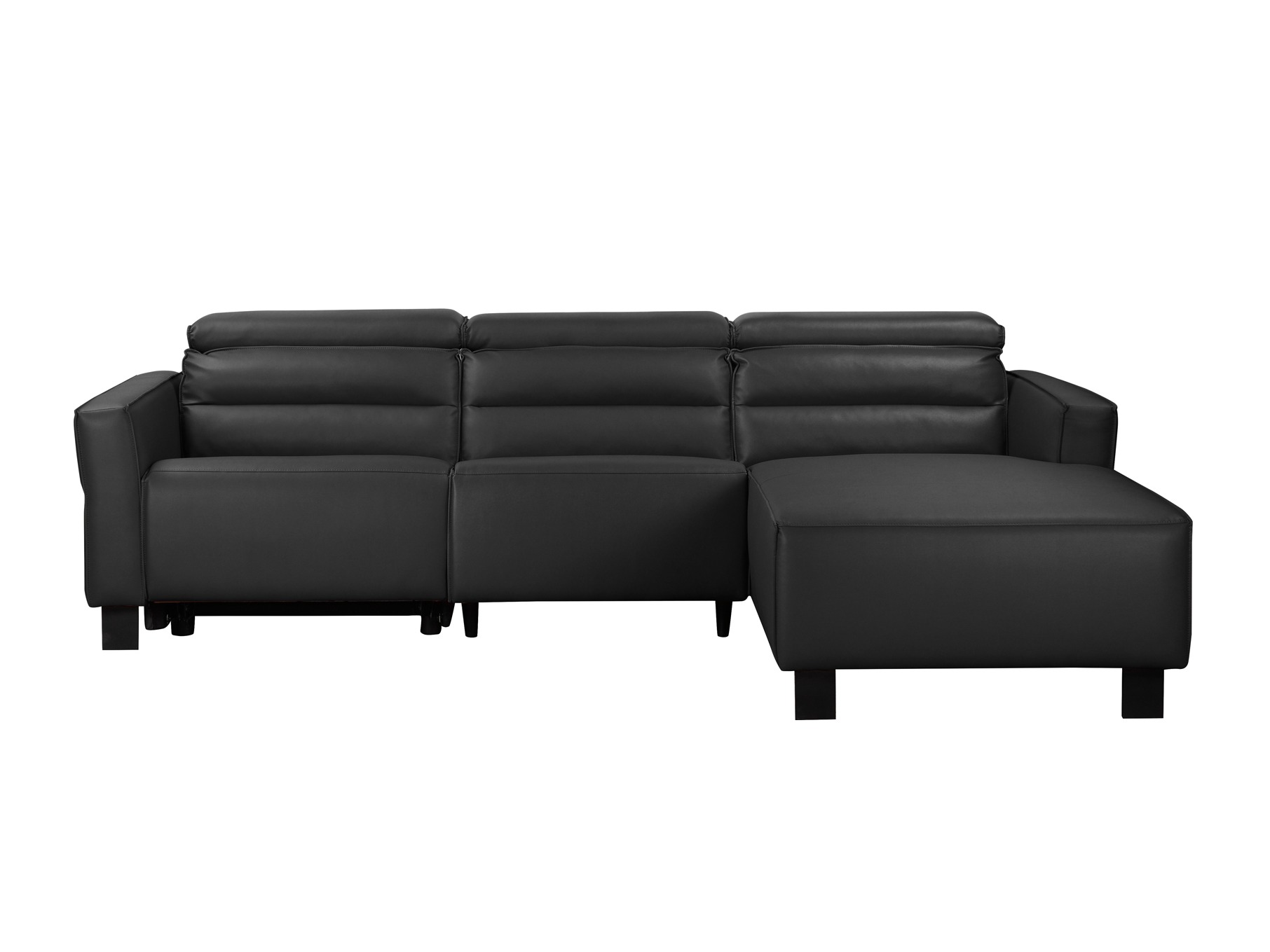 Colțar cu recliner Denton 1486 (Negru)