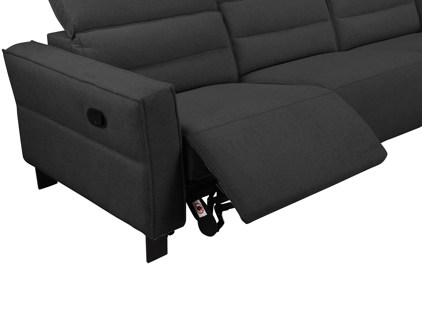 Colțar cu recliner Denton 1487 (Antracit)