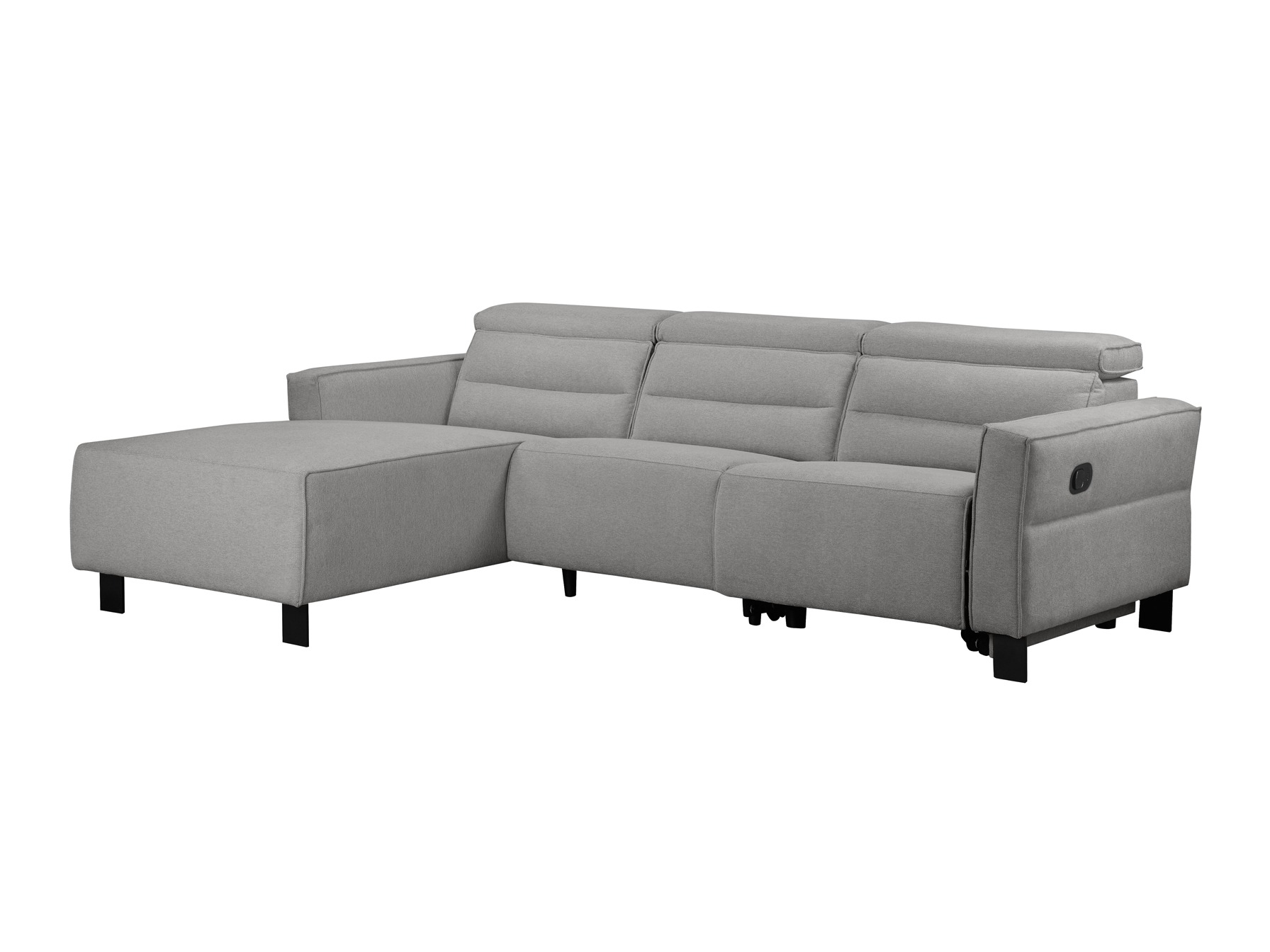 Colțar cu recliner Denton 1487 (Gri deschis)