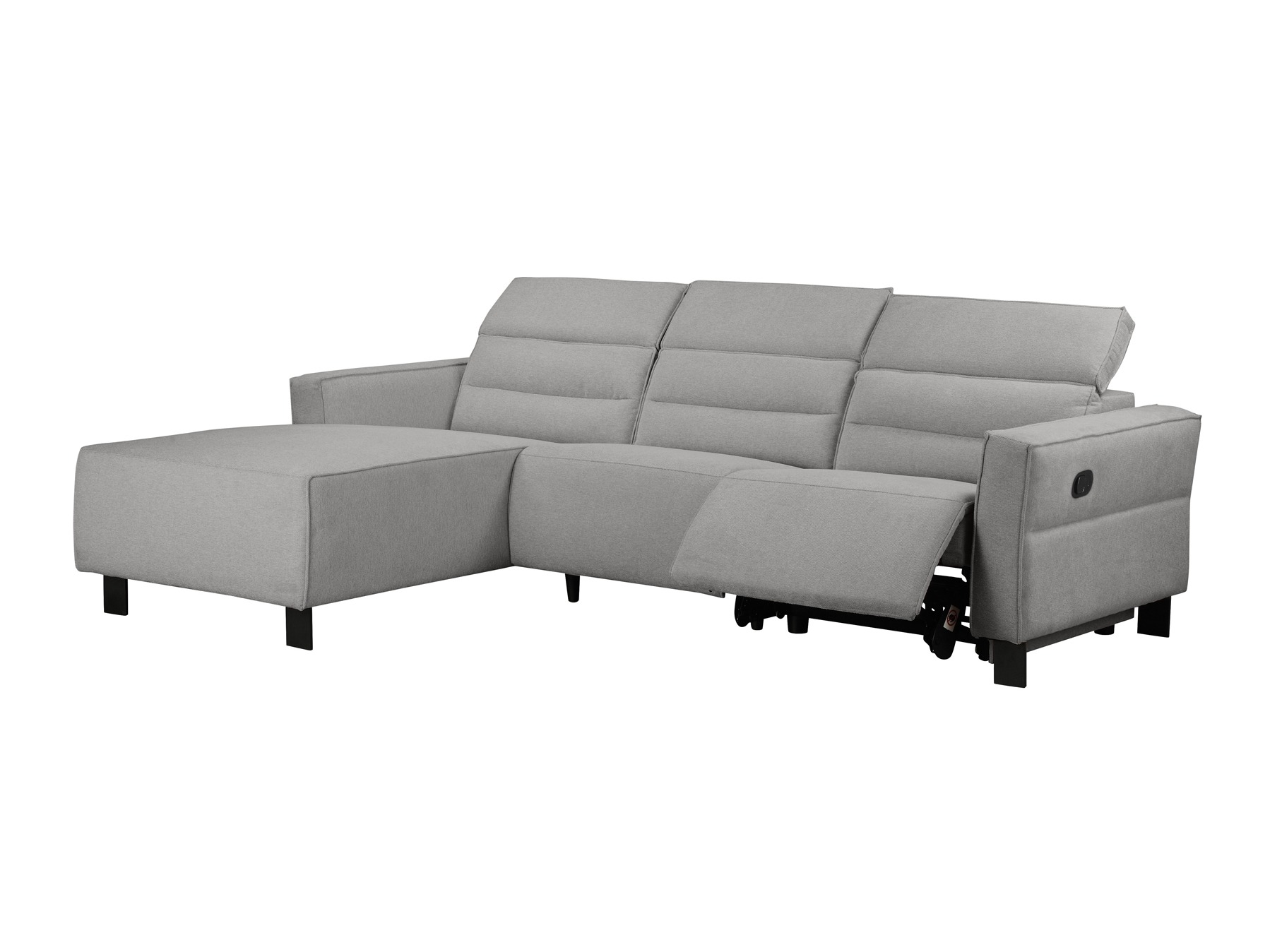 Colțar cu recliner Denton 1487 (Gri deschis)