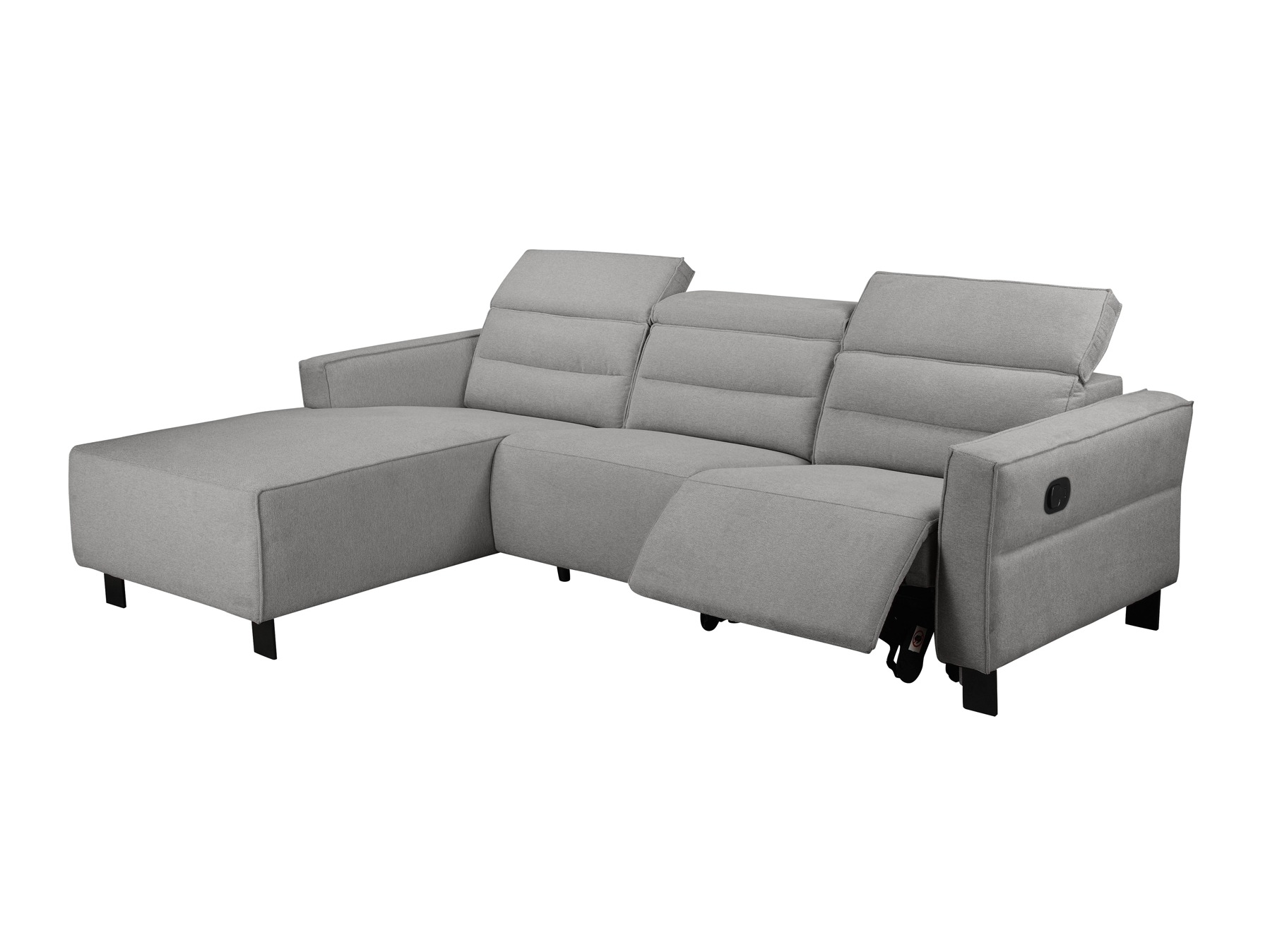 Colțar cu recliner Denton 1487 (Gri deschis)