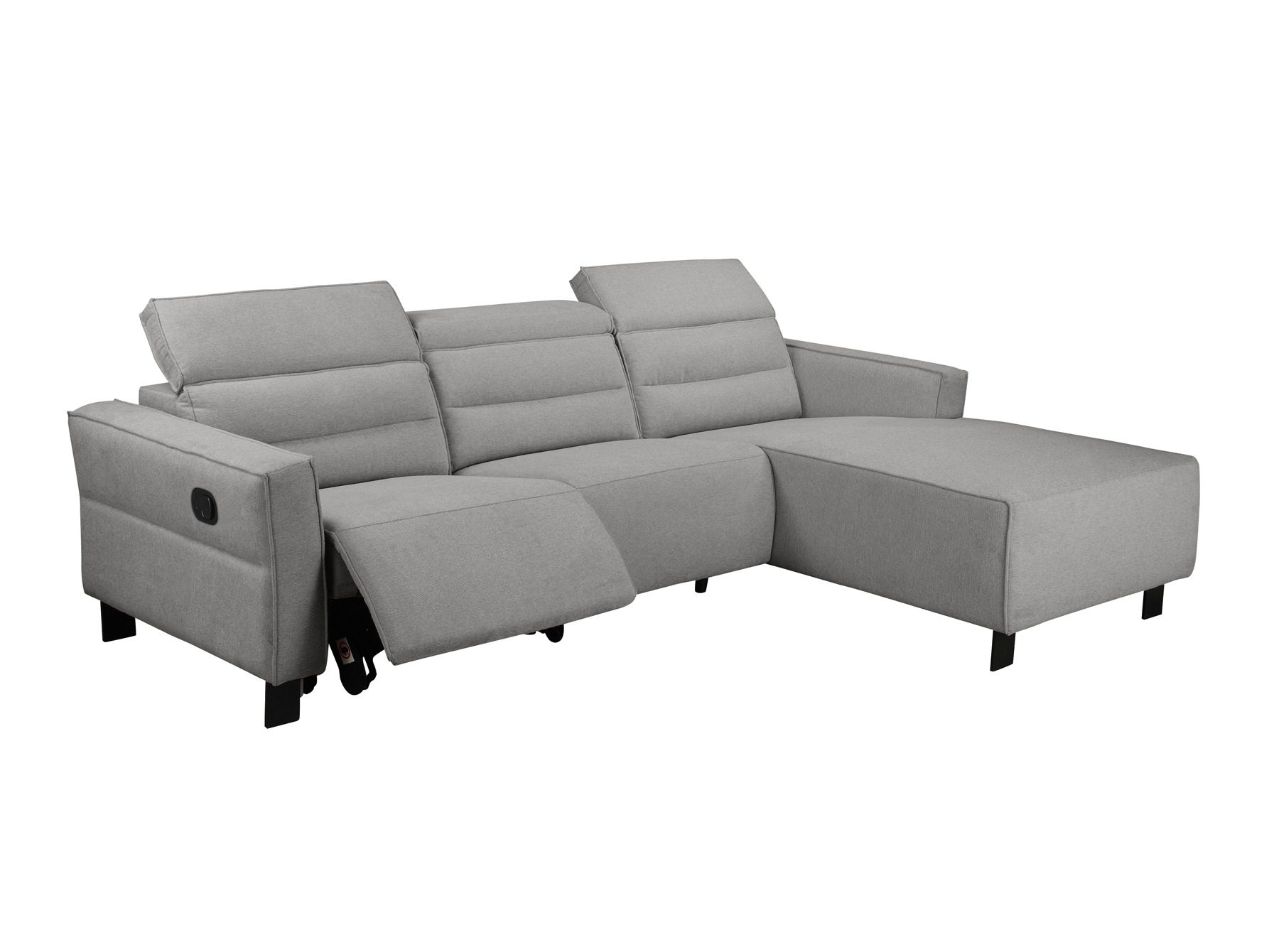 Colțar cu recliner Denton 1487 (Gri deschis)