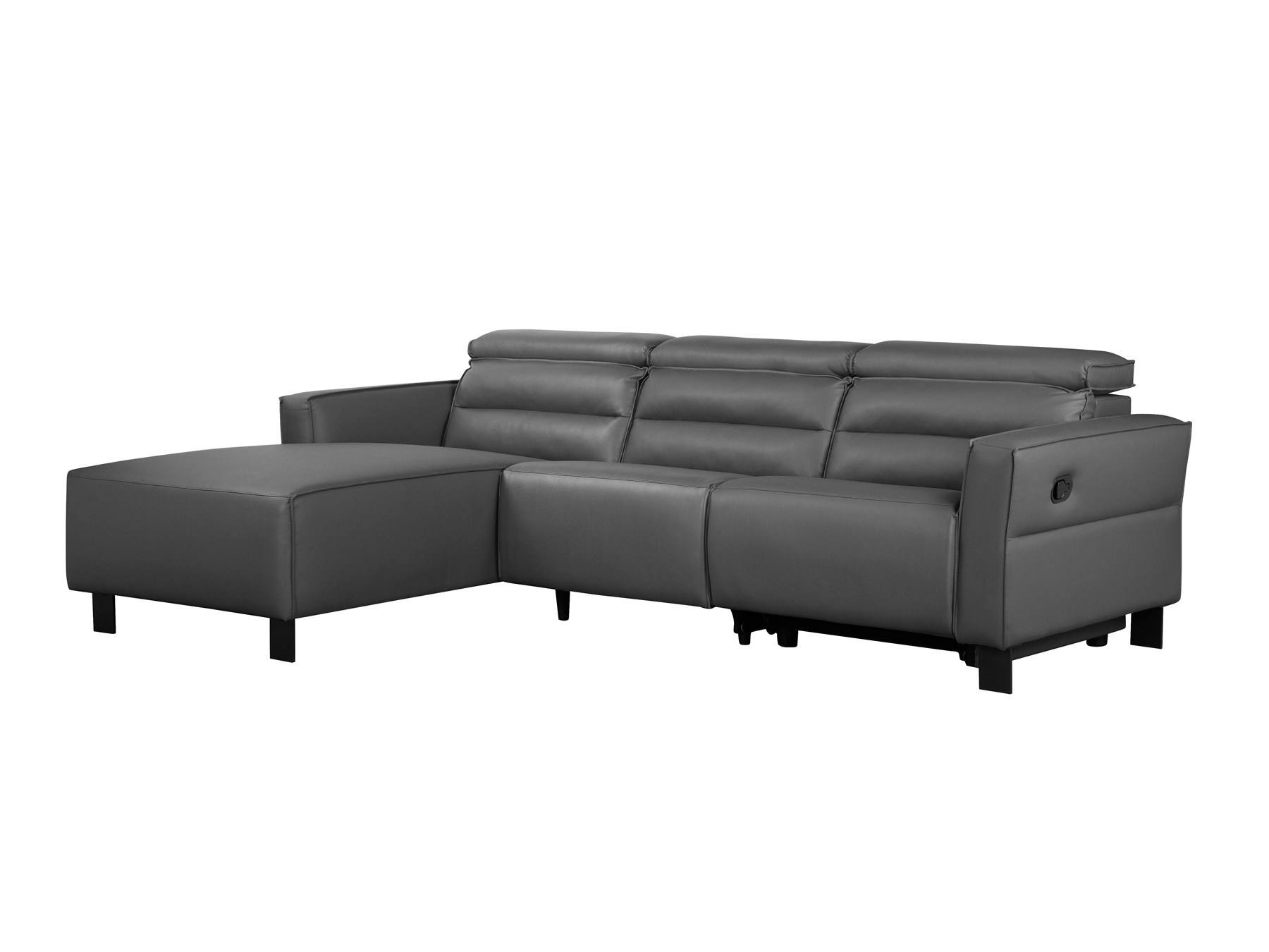 Colțar cu recliner Denton 1487 (Gri)