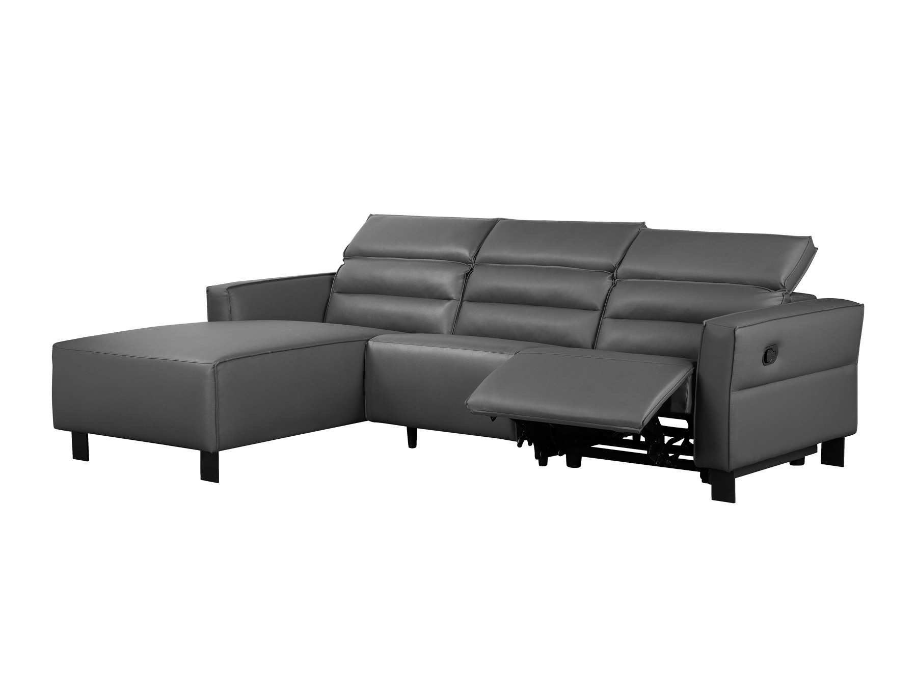 Colțar cu recliner Denton 1487 (Gri)
