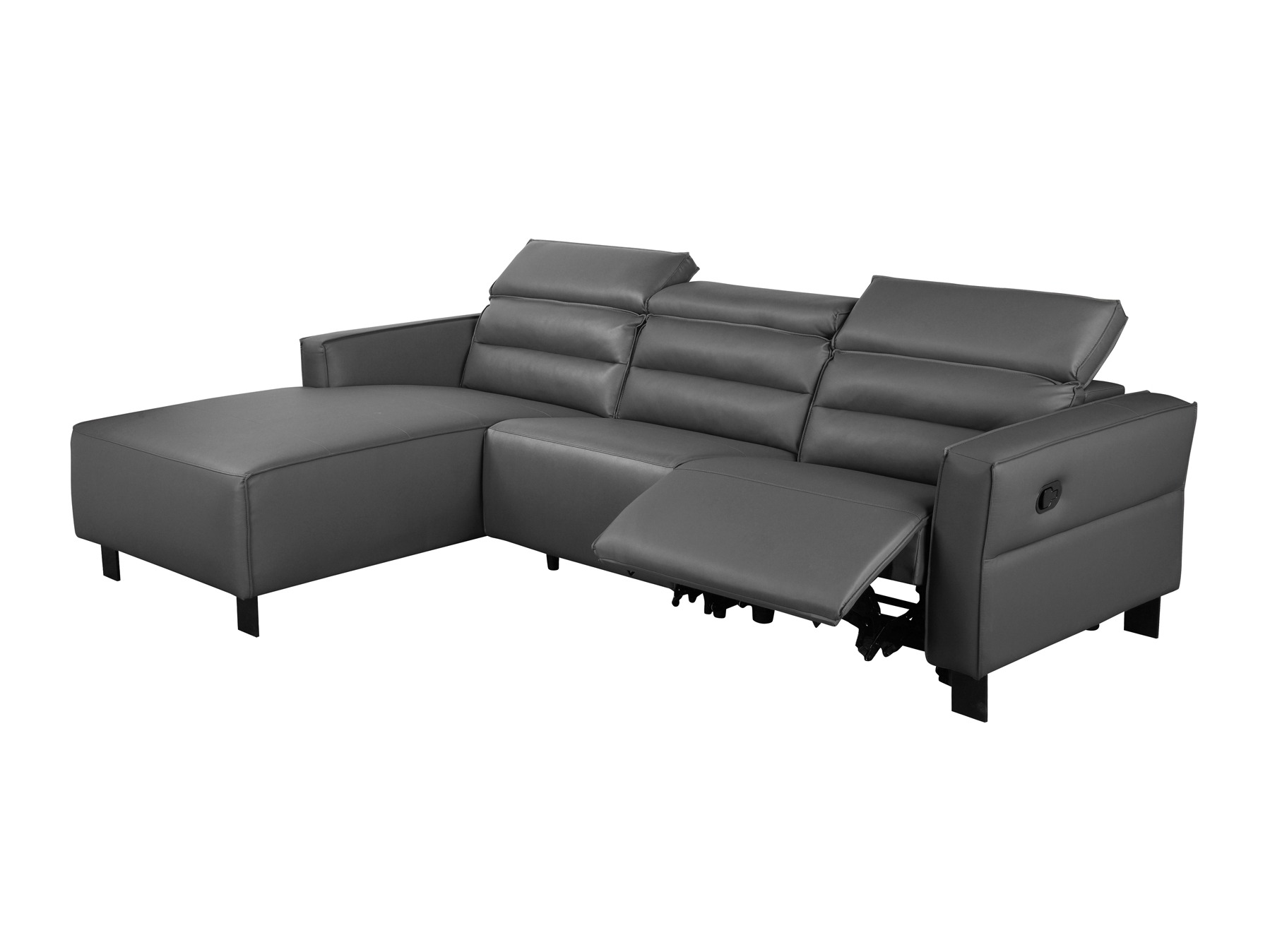 Colțar cu recliner Denton 1487 (Gri)