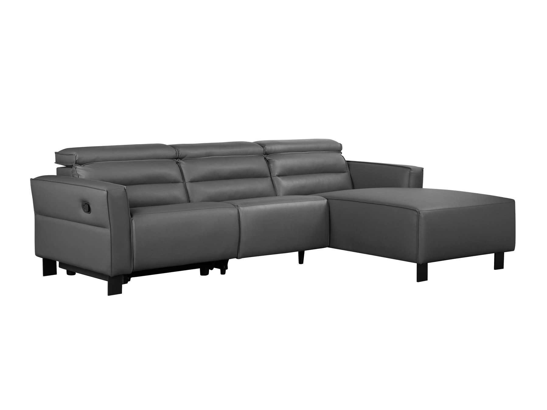 Colțar cu recliner Denton 1487 (Gri)