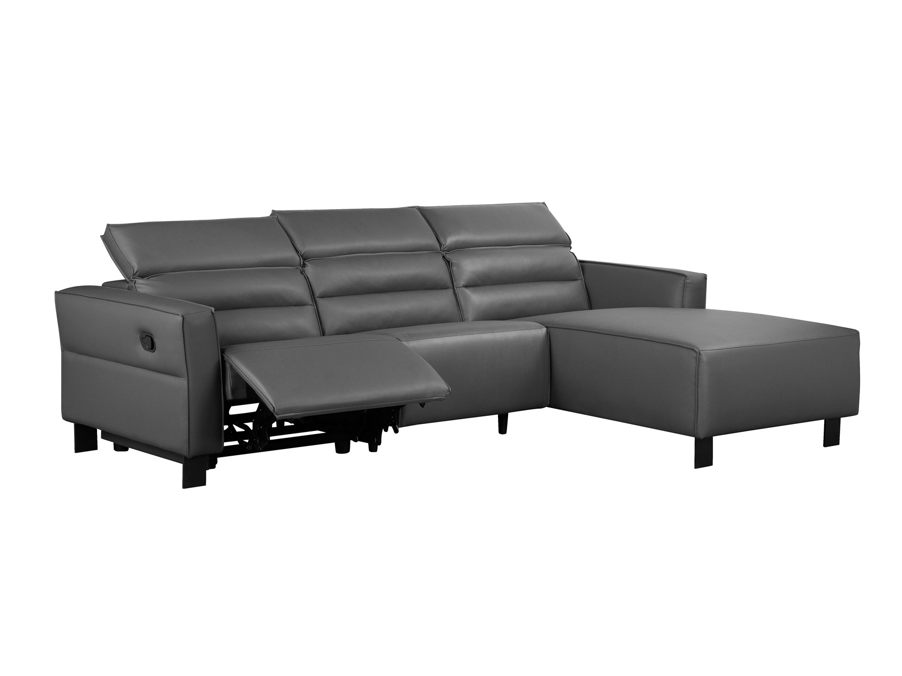 Colțar cu recliner Denton 1487 (Gri)