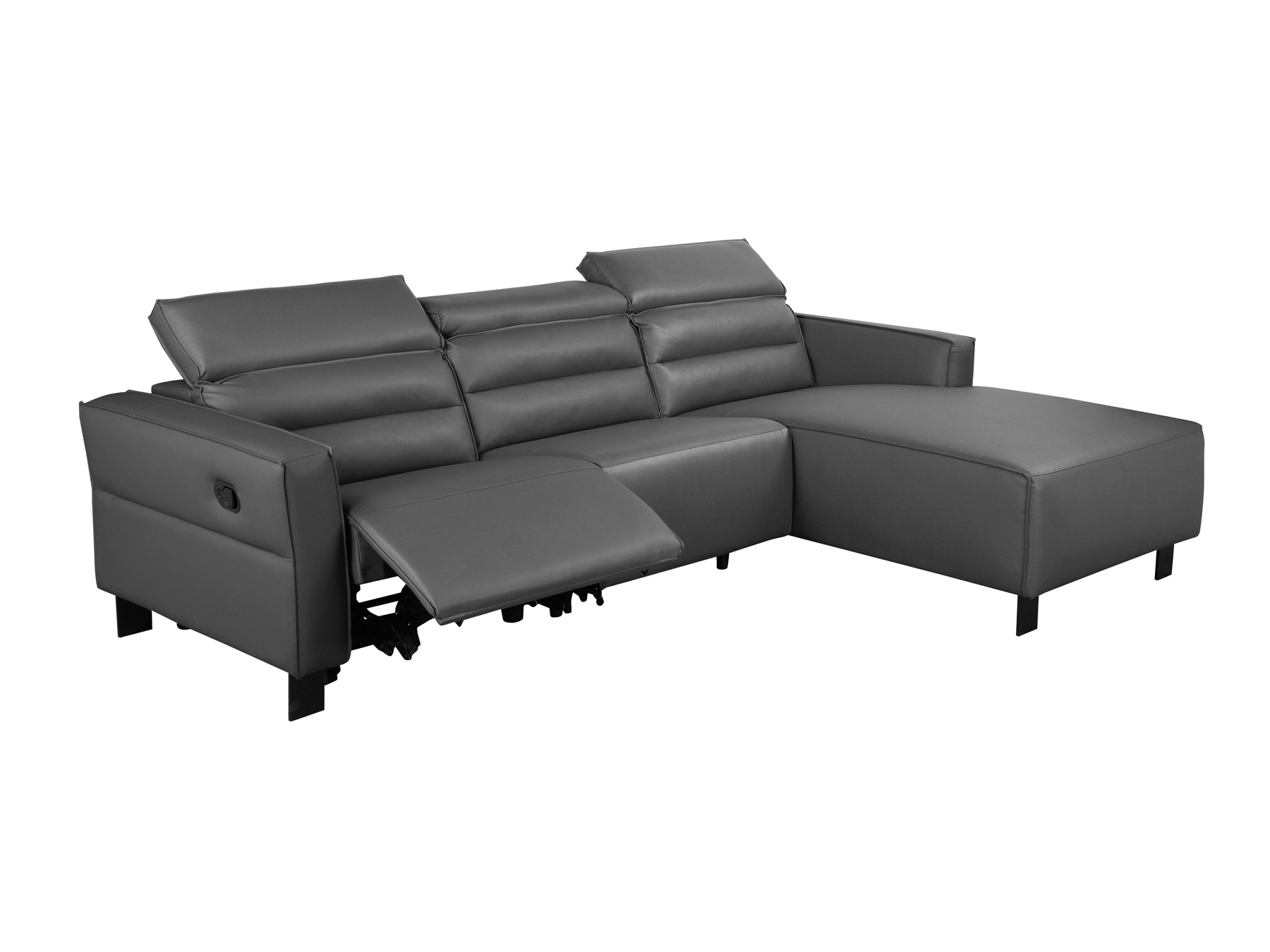 Colțar cu recliner Denton 1487 (Gri)