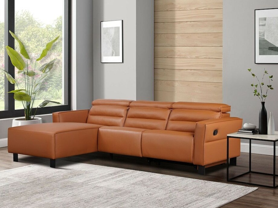 Colțar cu recliner Denton 1487 (Maro)