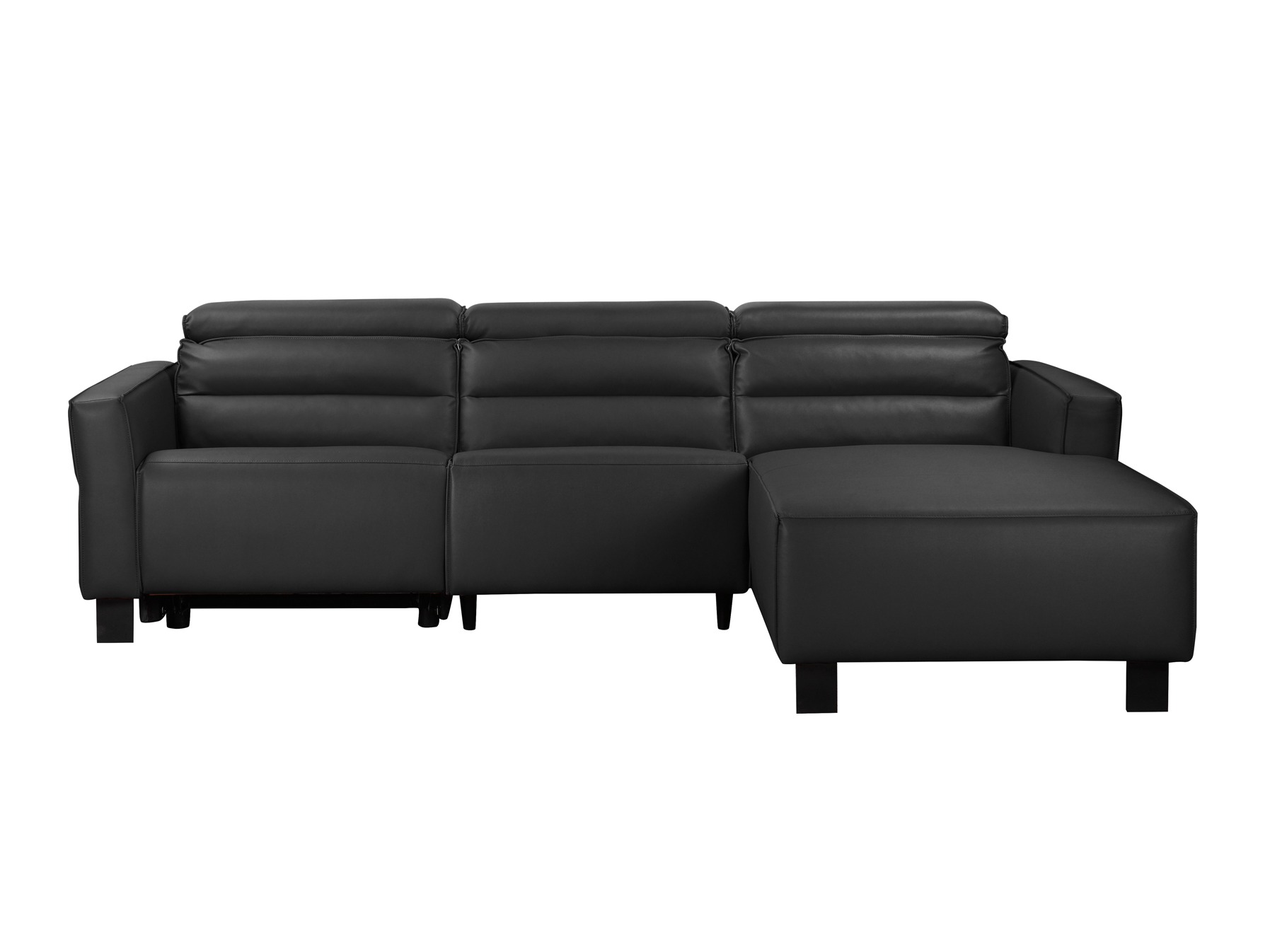 Colțar cu recliner Denton 1487 (Negru)