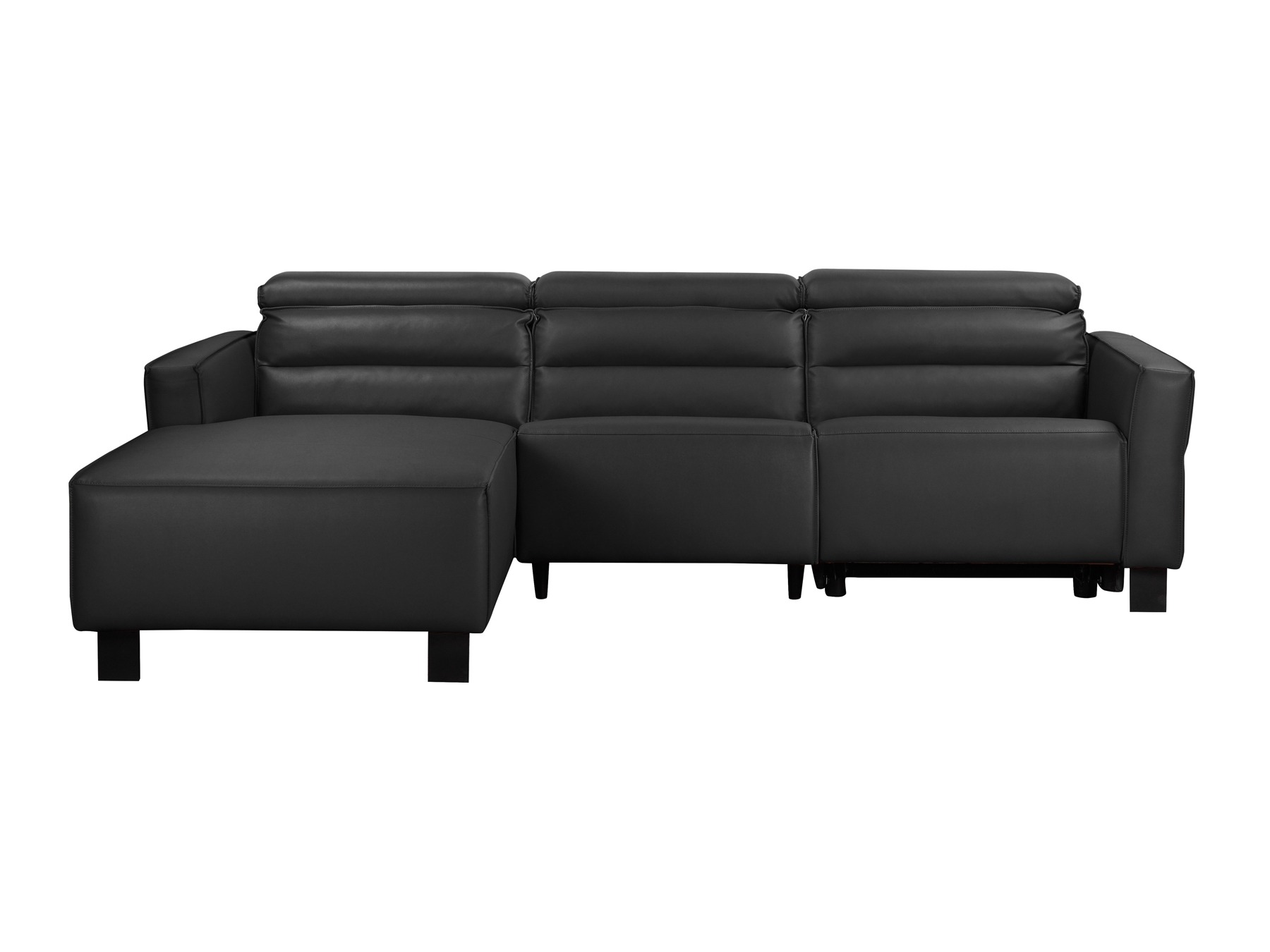 Colțar cu recliner Denton 1487 (Negru)