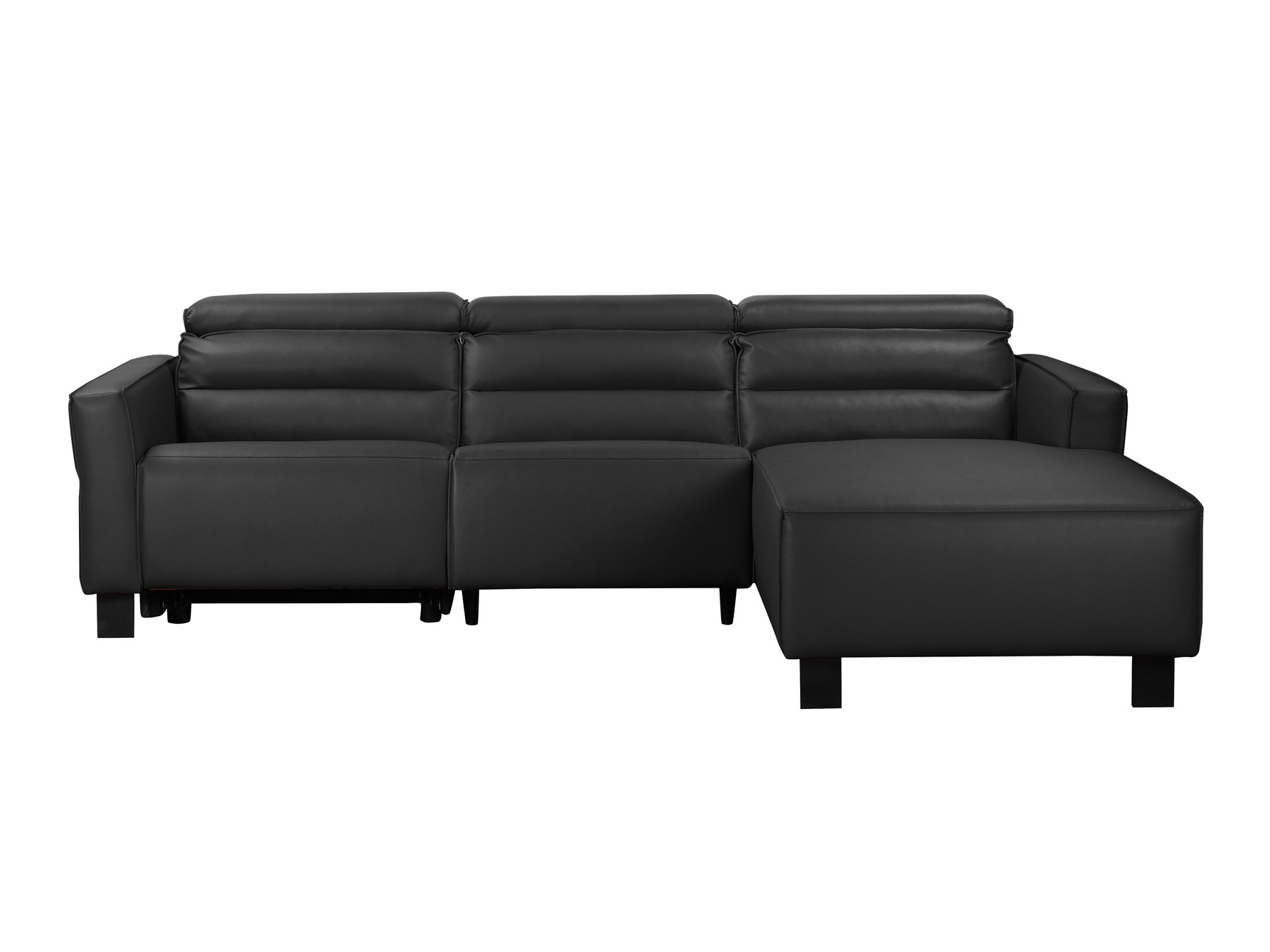 Colțar cu recliner Denton 1487 (Negru)