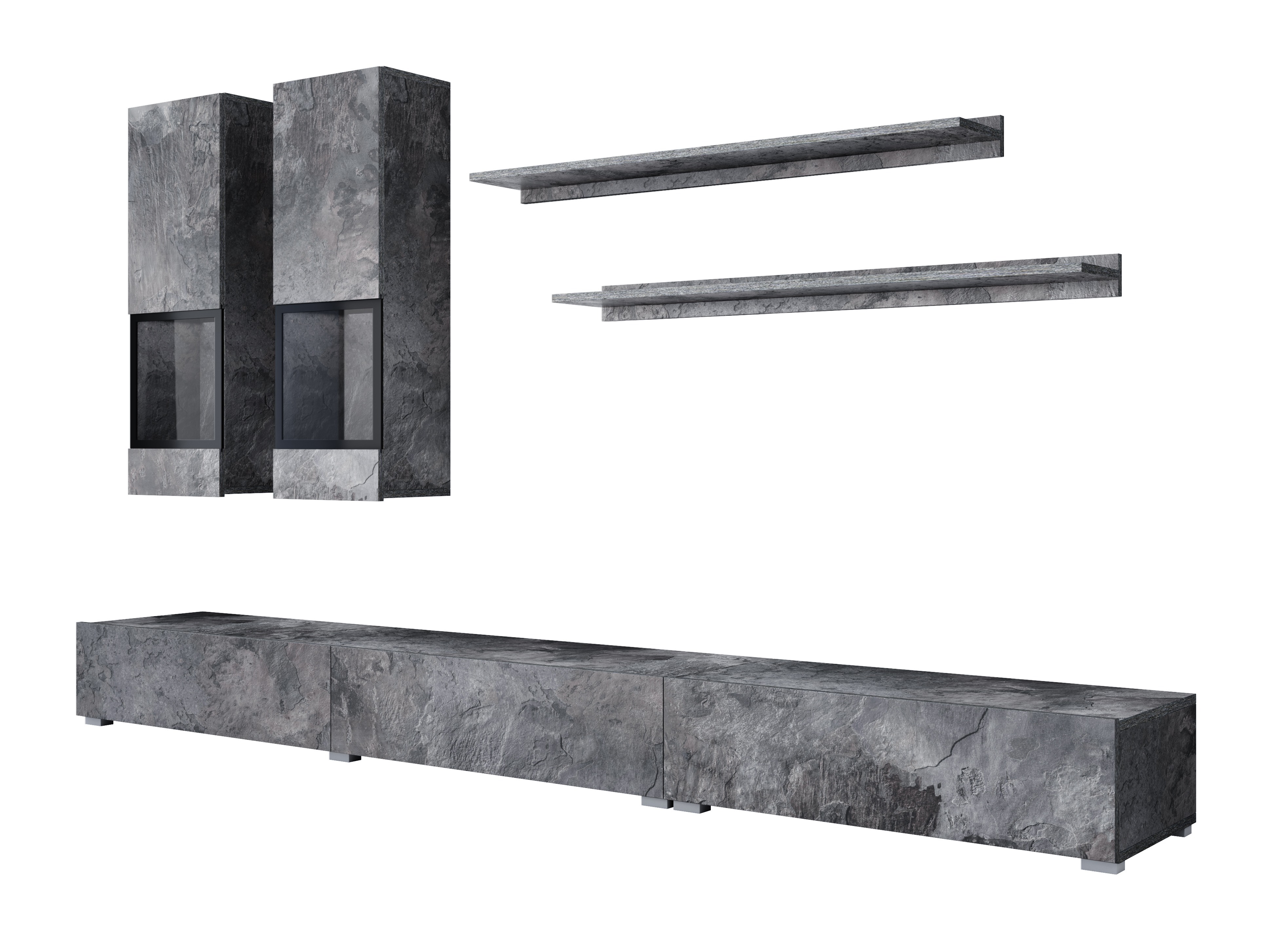 Set de living Serodeu 100 (Beton închis la culoare)