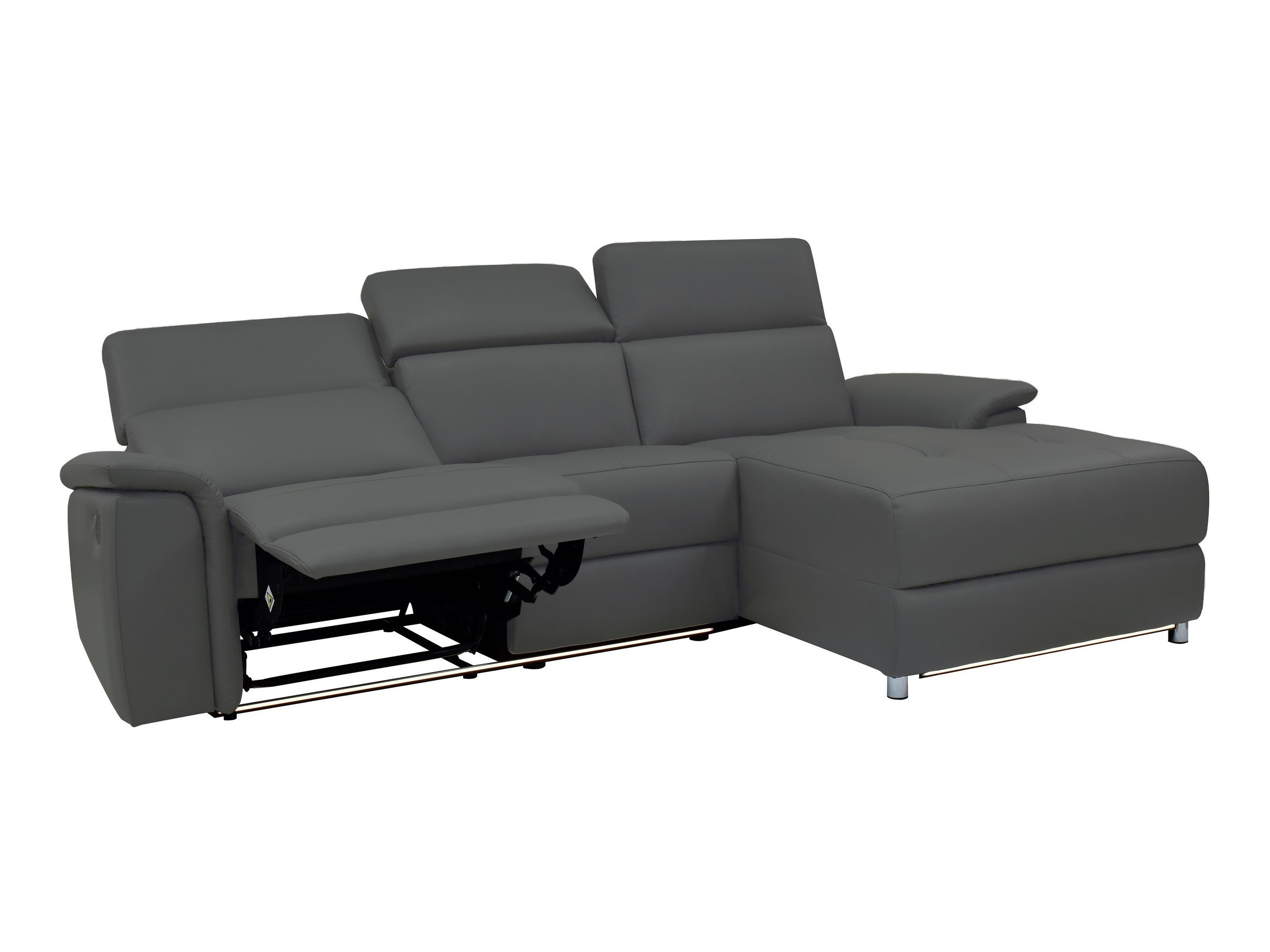 Colțar cu recliner Beldalo 106 (Gri)