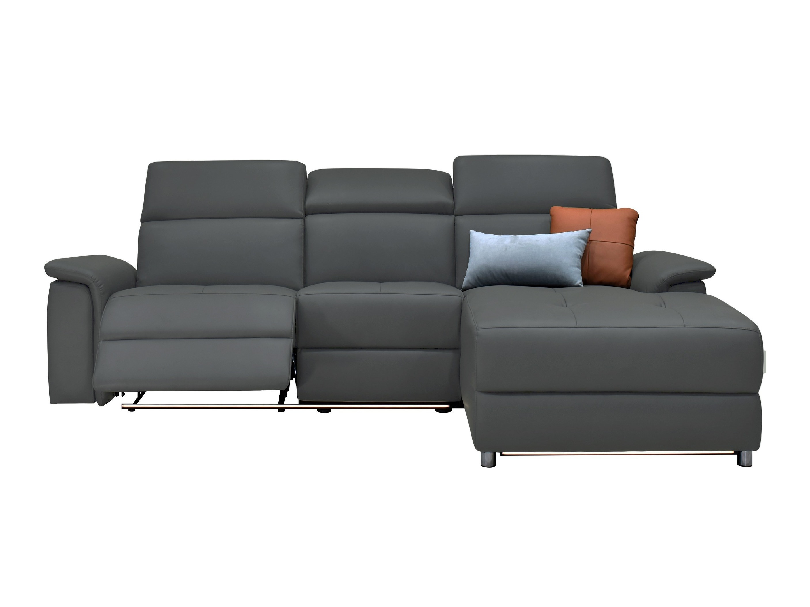 Colțar cu recliner Beldalo 106 (Gri)