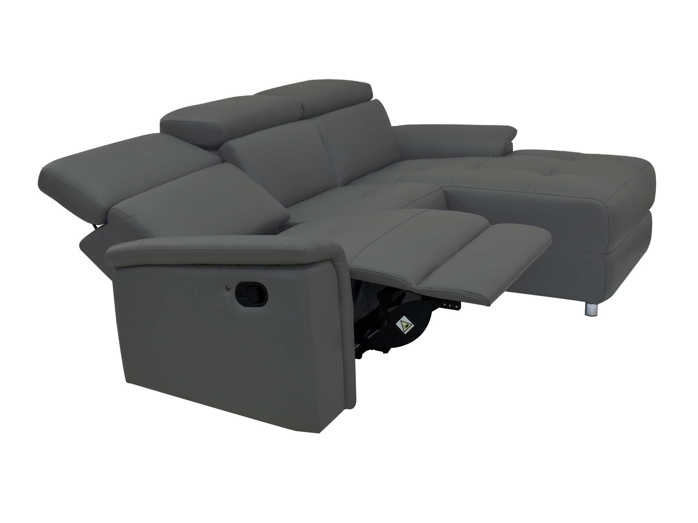 Colțar cu recliner Beldalo 106 (Gri)