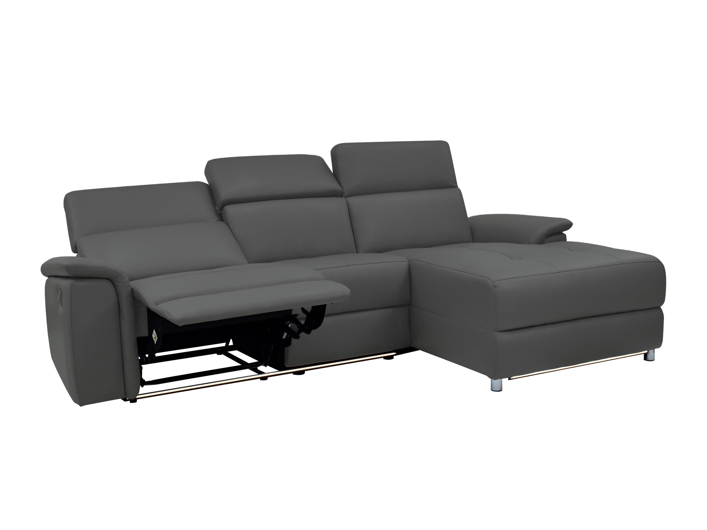 Colțar cu recliner Beldalo 106 (Gri)